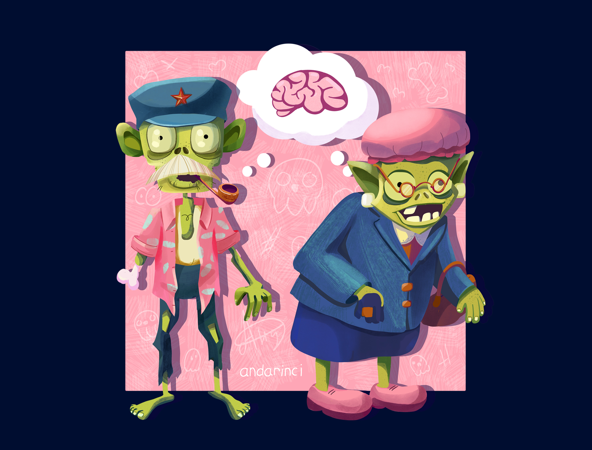 Карточная игра "Зомби" — Изображение №7 — Брендинг, Иллюстрация на Dprofile