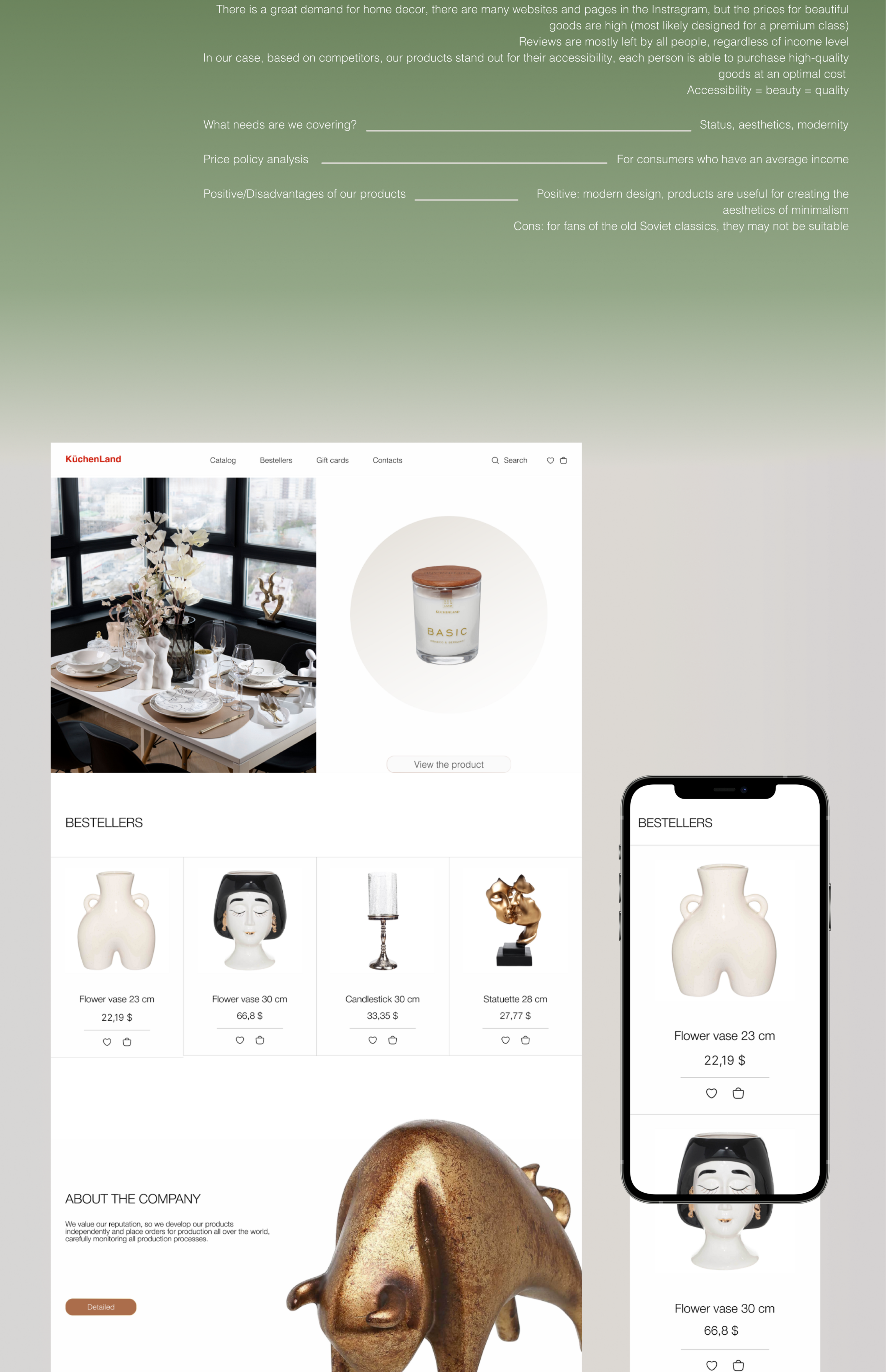 KUCHENLAND / online store — Изображение №2 — Интерфейсы, Маркетинг на Dprofile