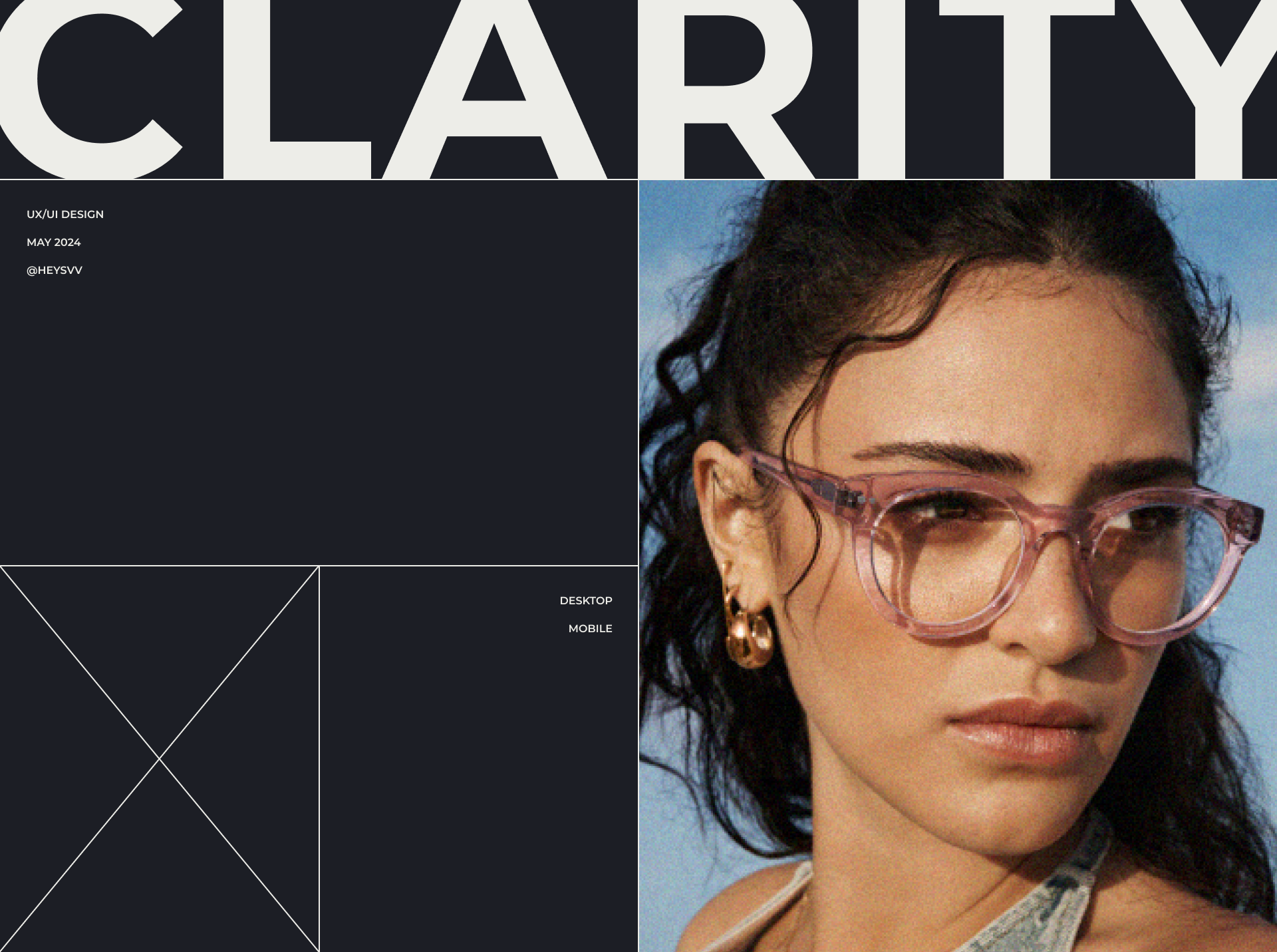 CLARITY — сайт для магазина оптики — Изображение №1 — Интерфейсы на Dprofile