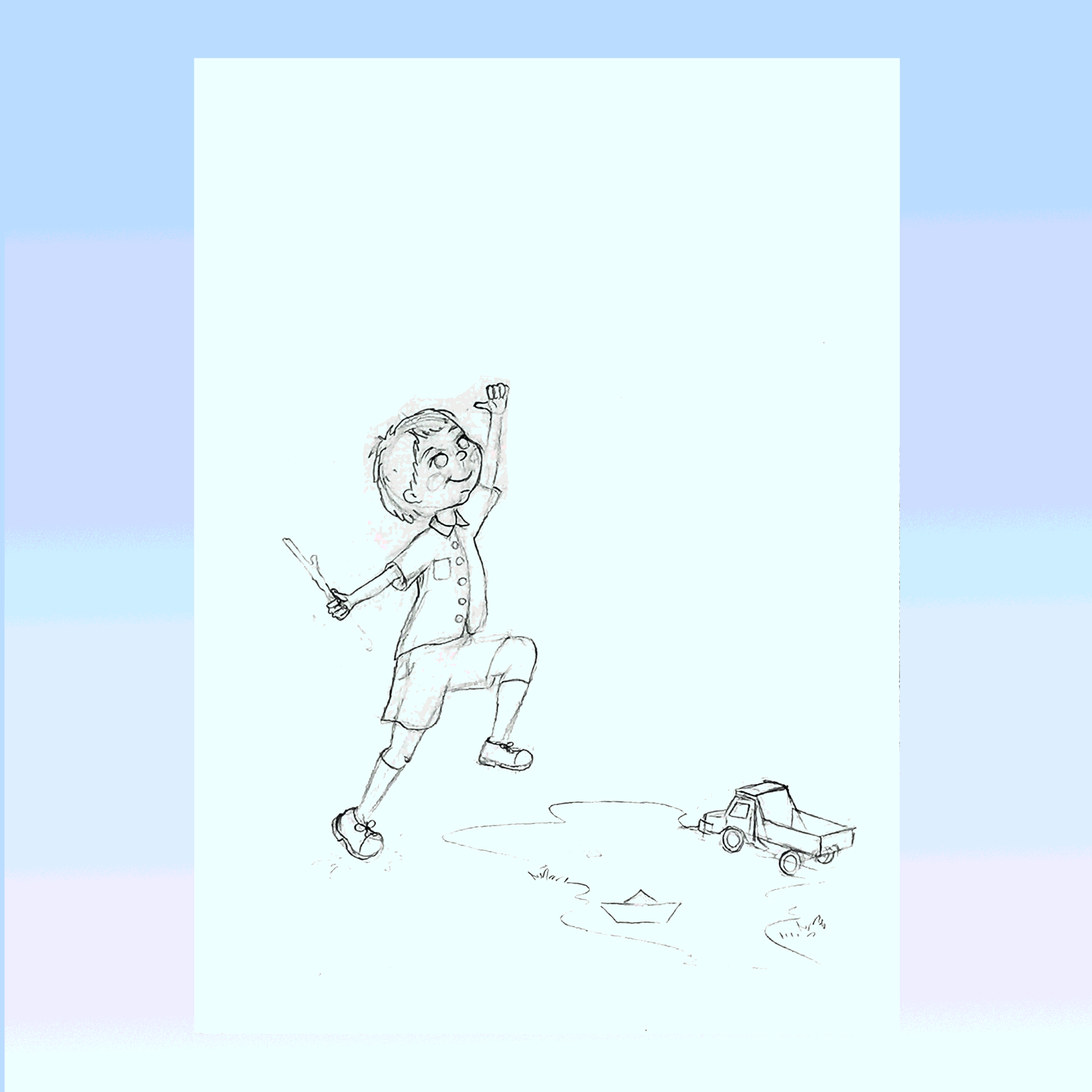 Детская книга "Денискины рассказы" — Изображение №7 — Иллюстрация, Графика на Dprofile