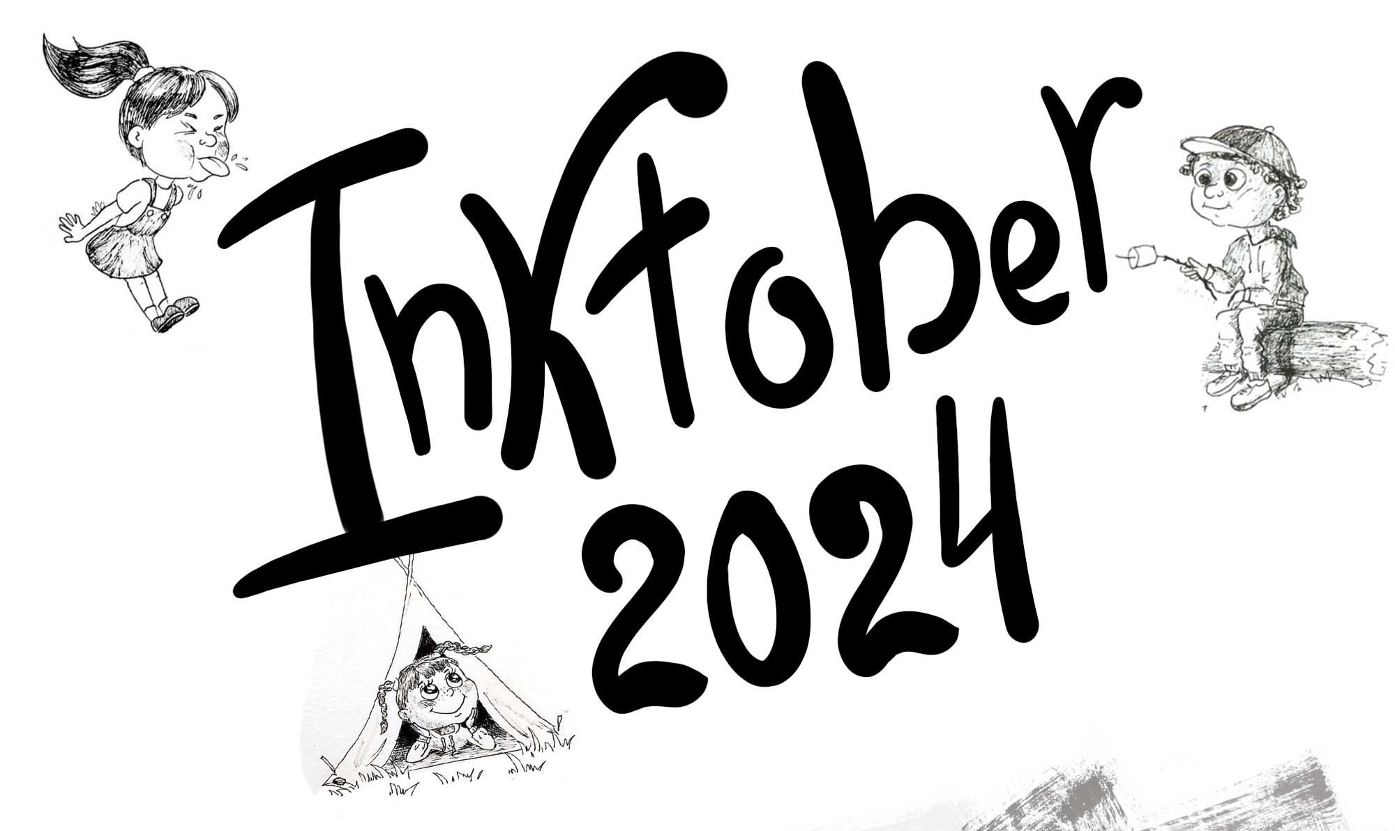 Детский Inktober 2024 — Изображение №1 — Иллюстрация, Графика на Dprofile