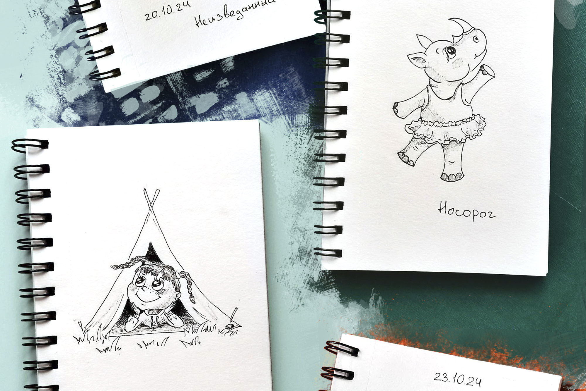 Детский Inktober 2024 — Изображение №11 — Иллюстрация, Графика на Dprofile