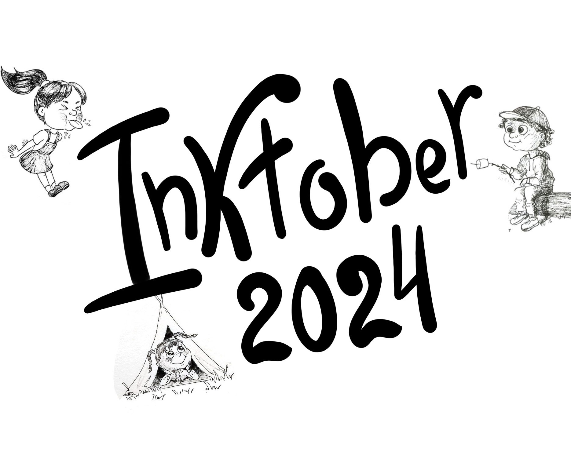 Детский Inktober 2024 — Иллюстрация, Графика на Dprofile