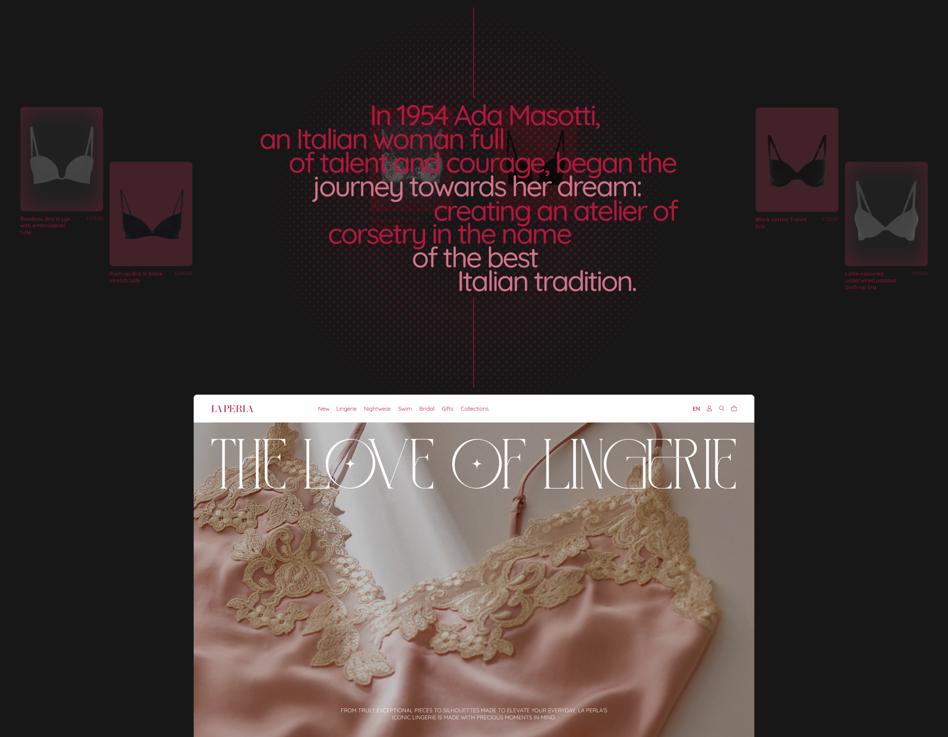 La Perla | E-commerce — Изображение №2 — Интерфейсы, Маркетинг на Dprofile