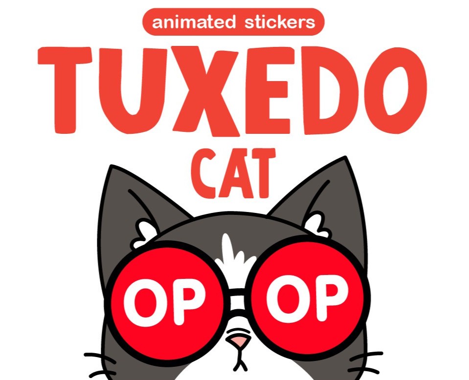 Tuxedo cat - Анимированные стикеры для Telegram на Dprofile