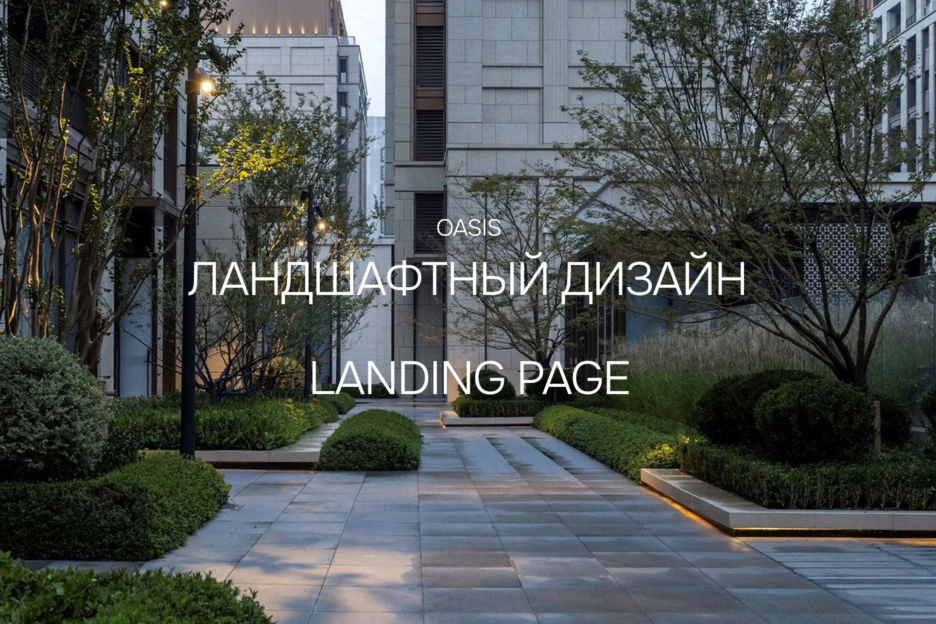 OASIS Landing Page — Изображение №1 — Интерфейсы, Брендинг на Dprofile