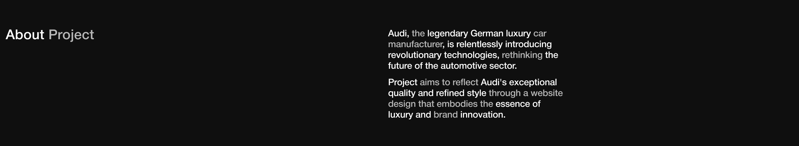 Audi Corparate Redisign — Изображение №2 — Интерфейсы, Брендинг на Dprofile