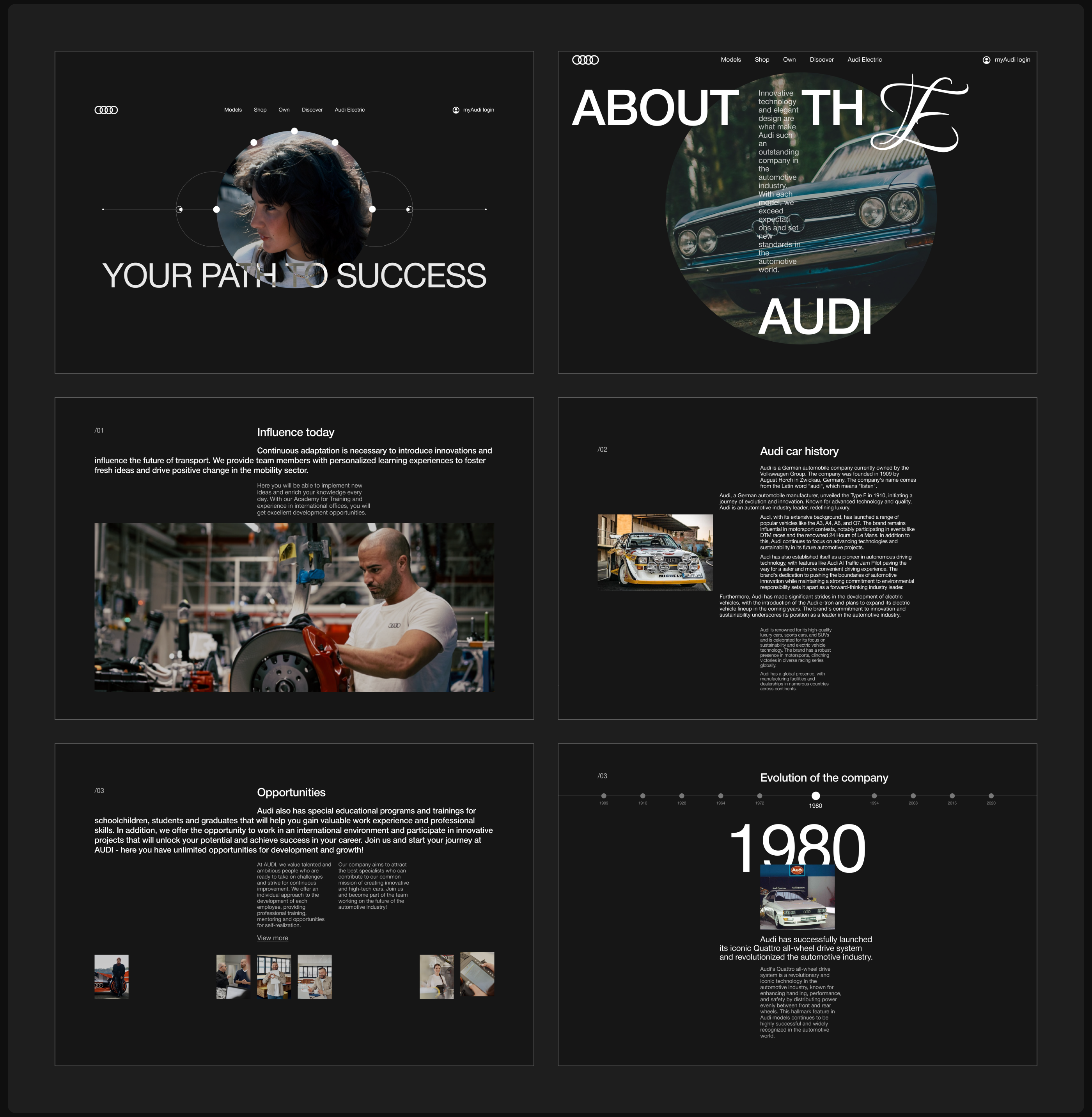 Audi Corparate Redisign — Изображение №10 — Интерфейсы, Брендинг на Dprofile