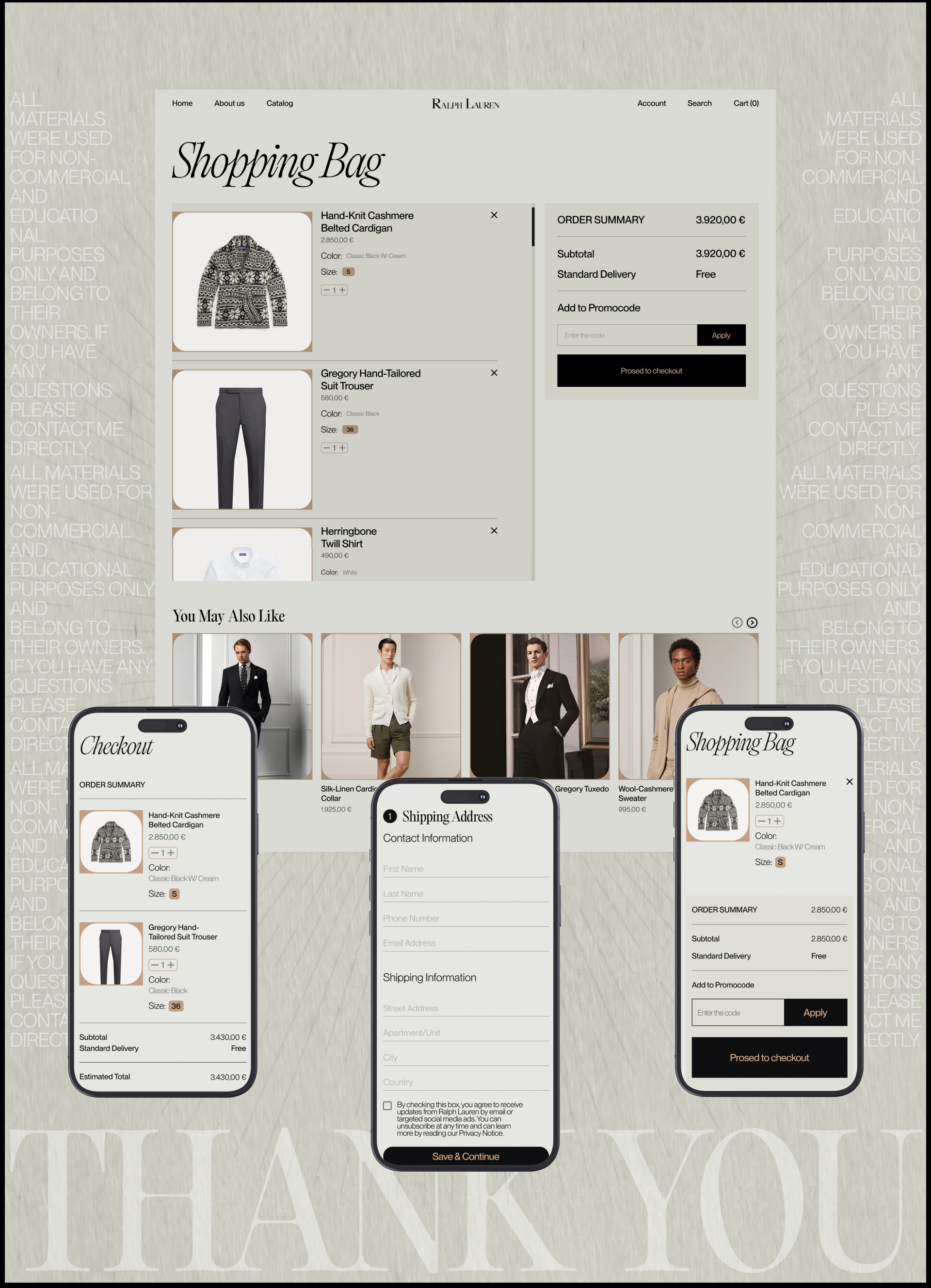 Ralph Lauren website redesign concept — Изображение №11 — Интерфейсы, Брендинг на Dprofile