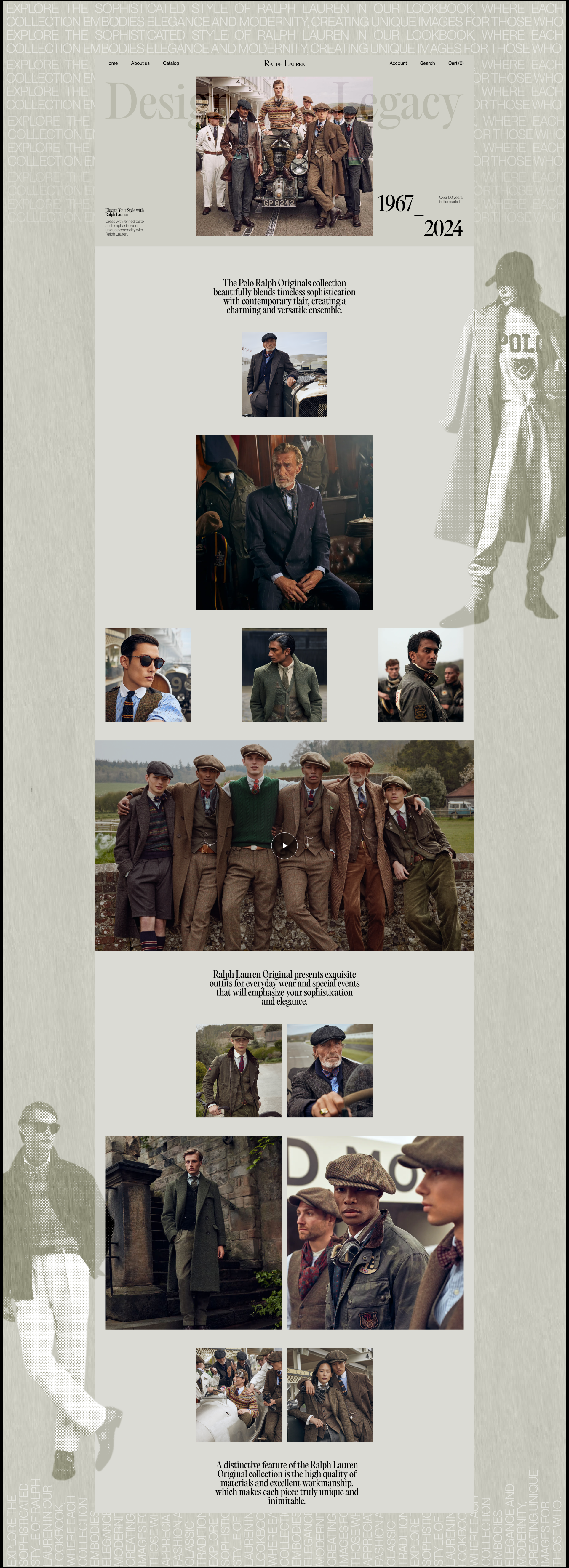 Ralph Lauren website redesign concept — Изображение №9 — Интерфейсы, Брендинг на Dprofile