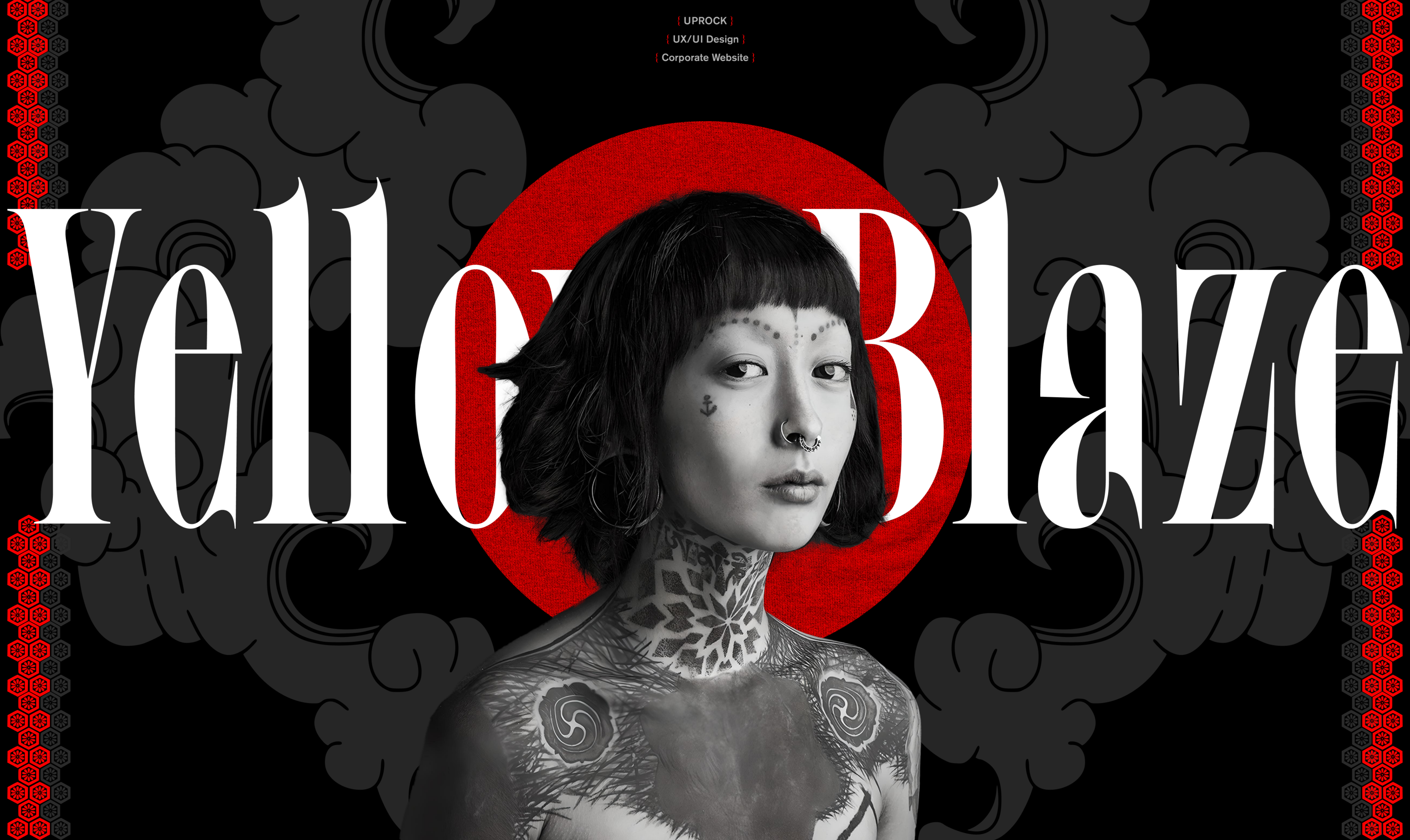 Yellow Blaze Tattoo | Corporate website | Redesign — Изображение №1 — Интерфейсы, Брендинг на Dprofile