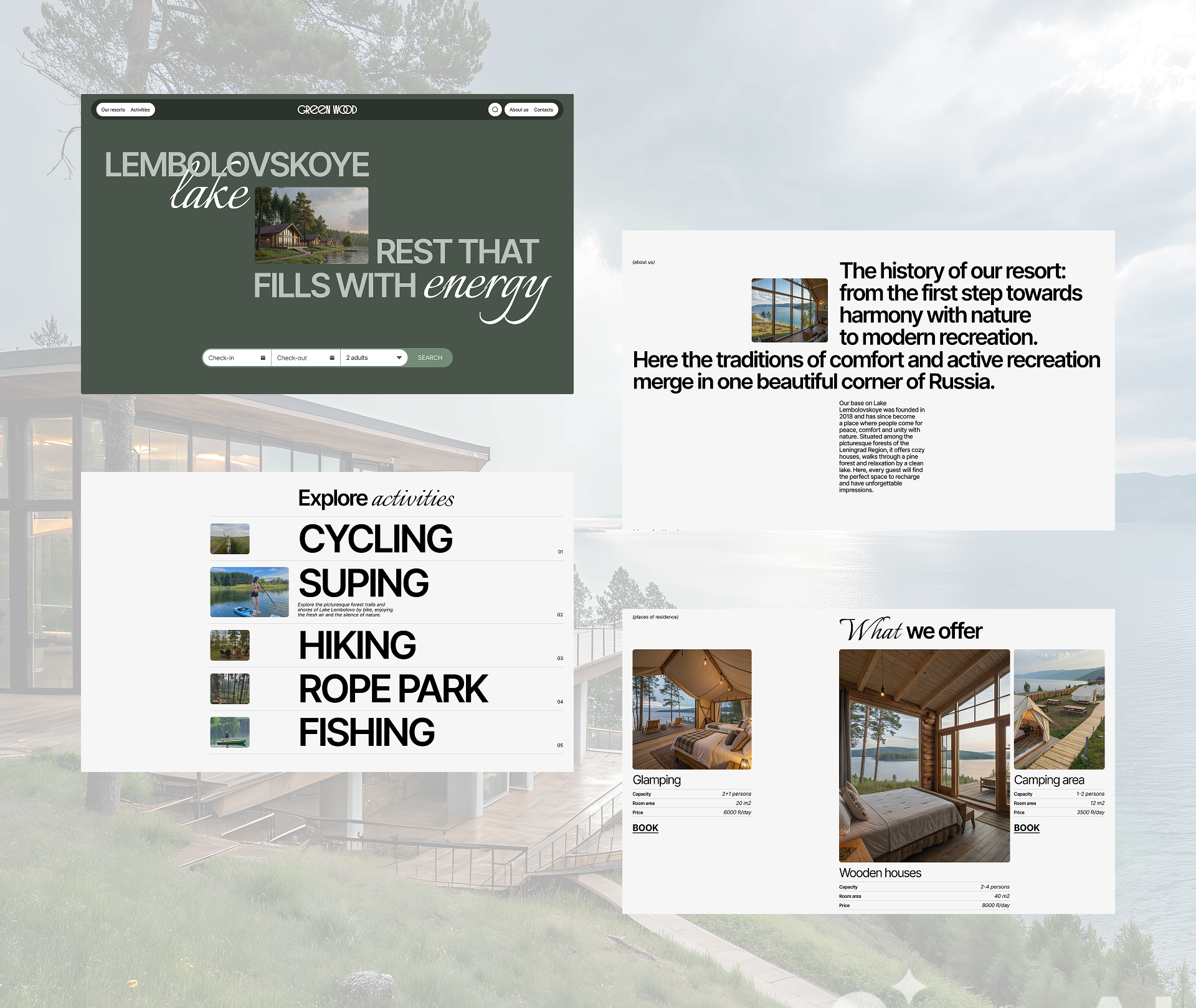GreenWood | Corporate website — Изображение №6 — Интерфейсы на Dprofile