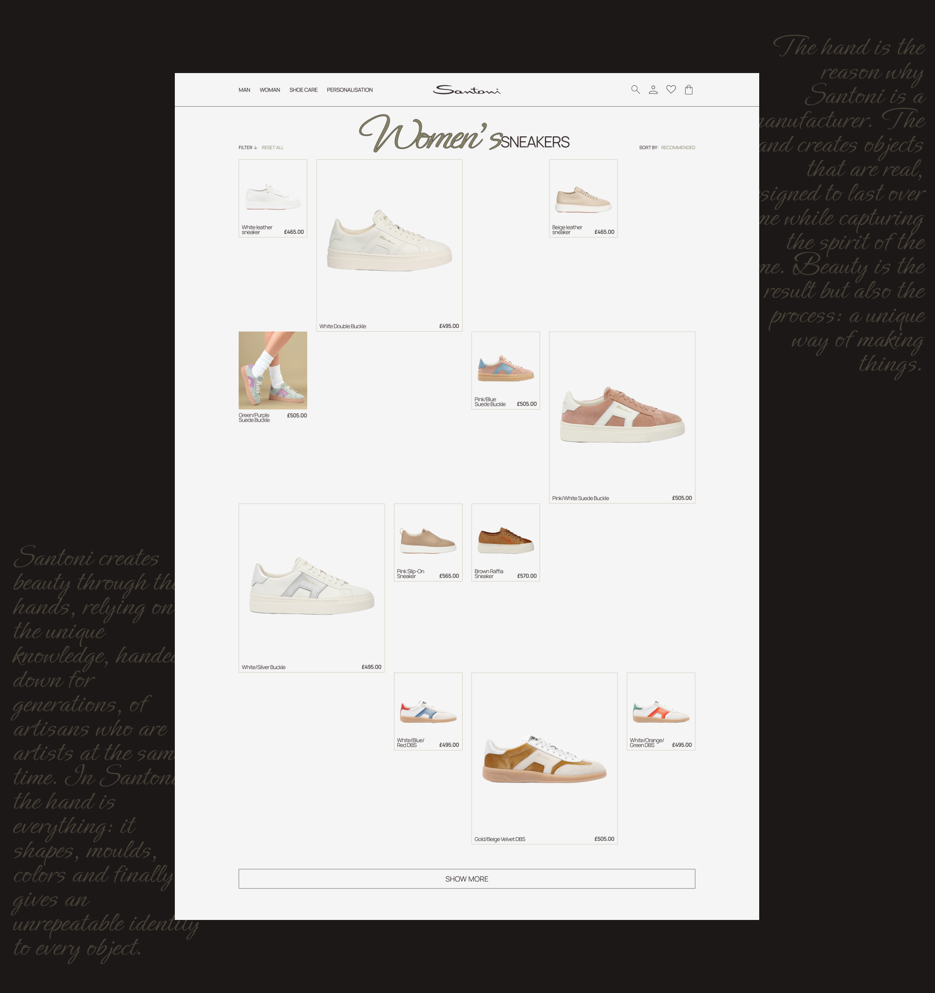 Santoni | E-commerce | Redesign — Изображение №5 — Интерфейсы на Dprofile