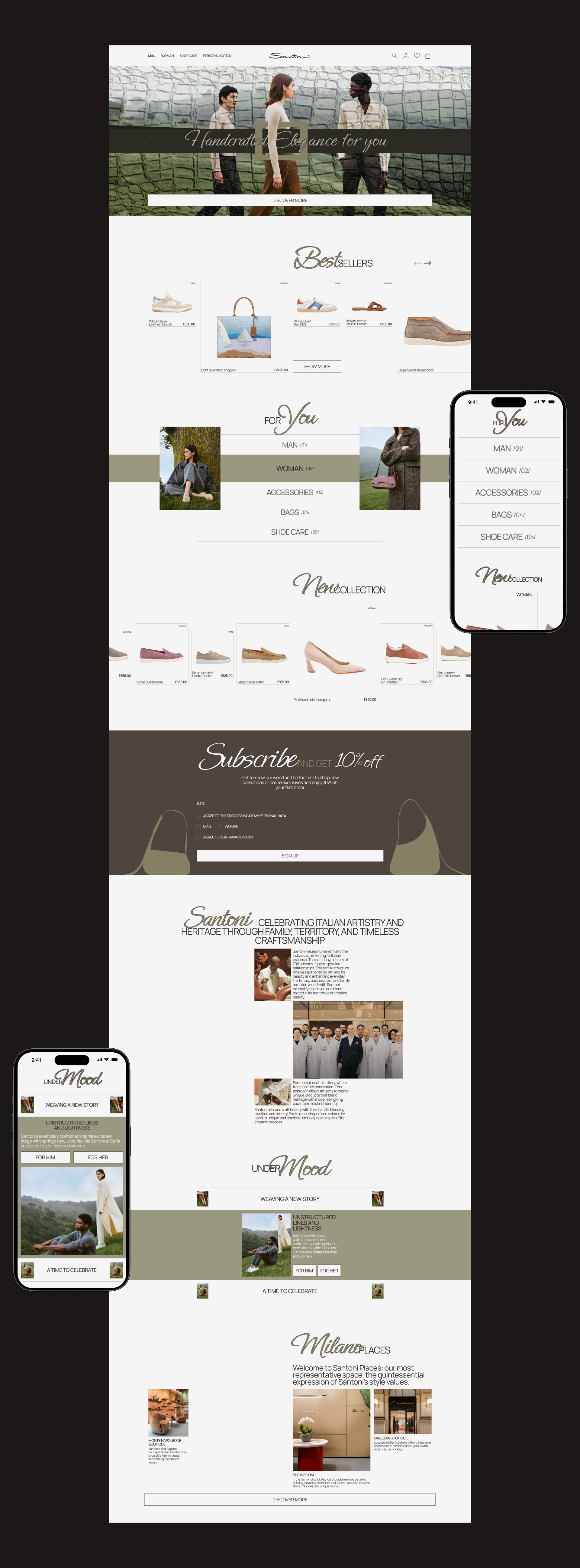 Santoni | E-commerce | Redesign — Изображение №2 — Интерфейсы на Dprofile