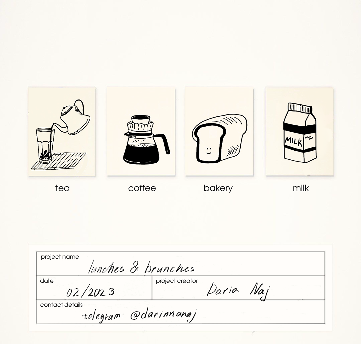 lunches & brunches — Изображение №2 — Интерфейсы, Брендинг на Dprofile