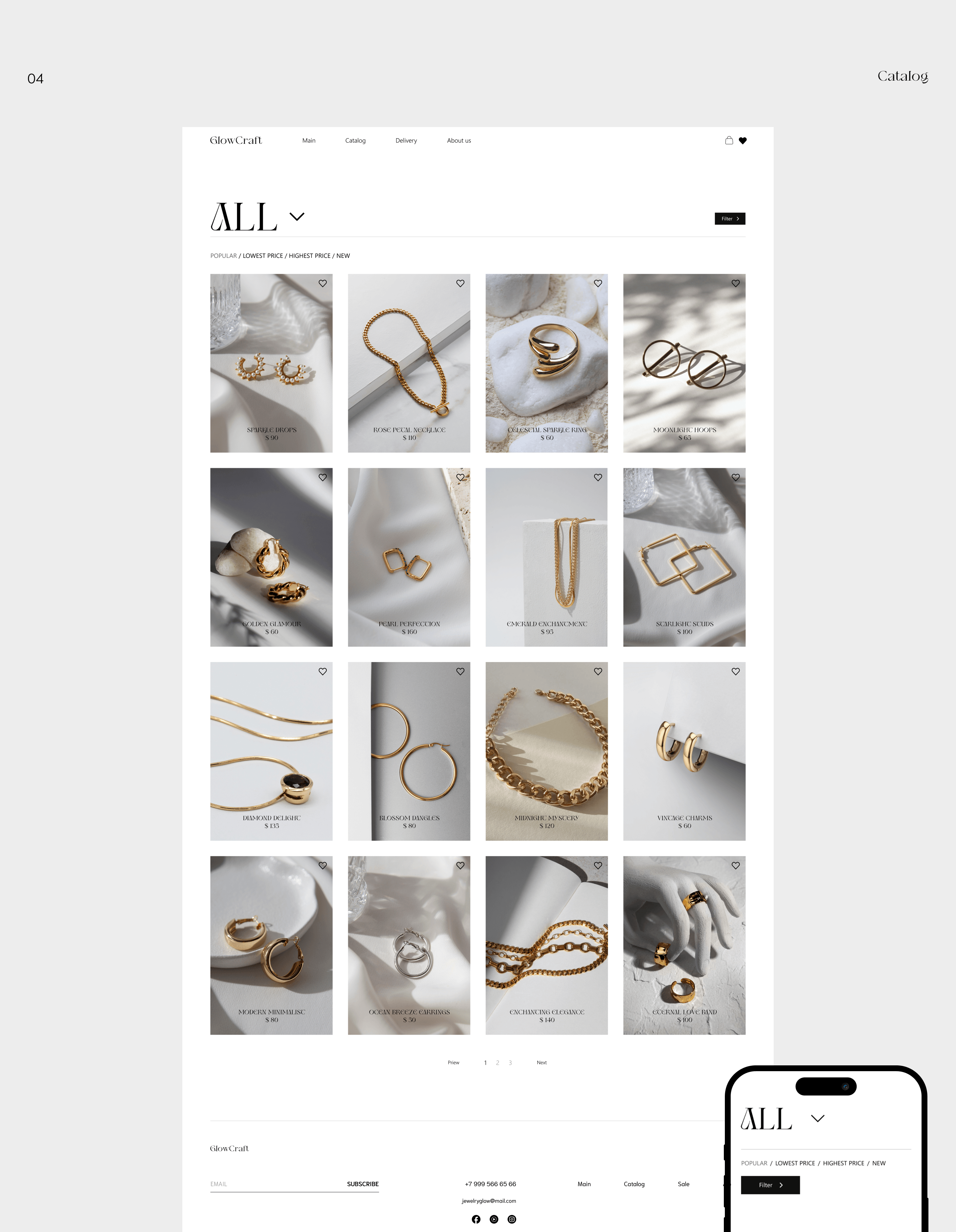 E-commerce / Jewelry — Изображение №5 — Интерфейсы на Dprofile
