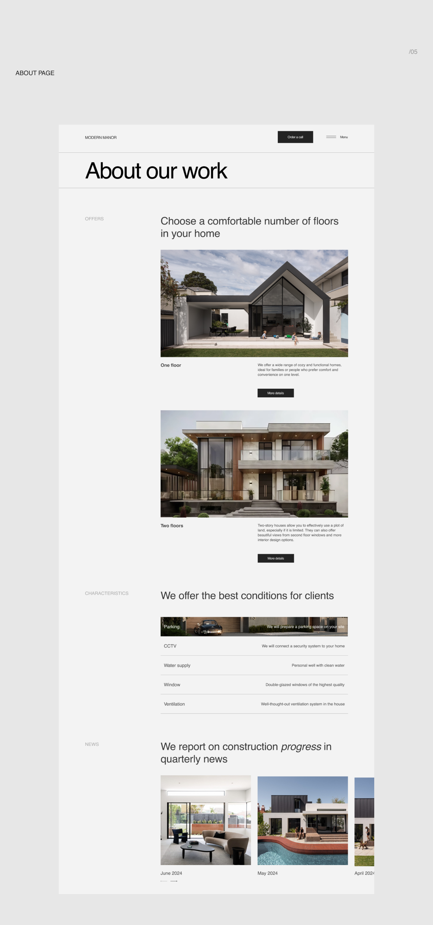 Corporate website for an architectural bureau — Изображение №7 — Интерфейсы на Dprofile