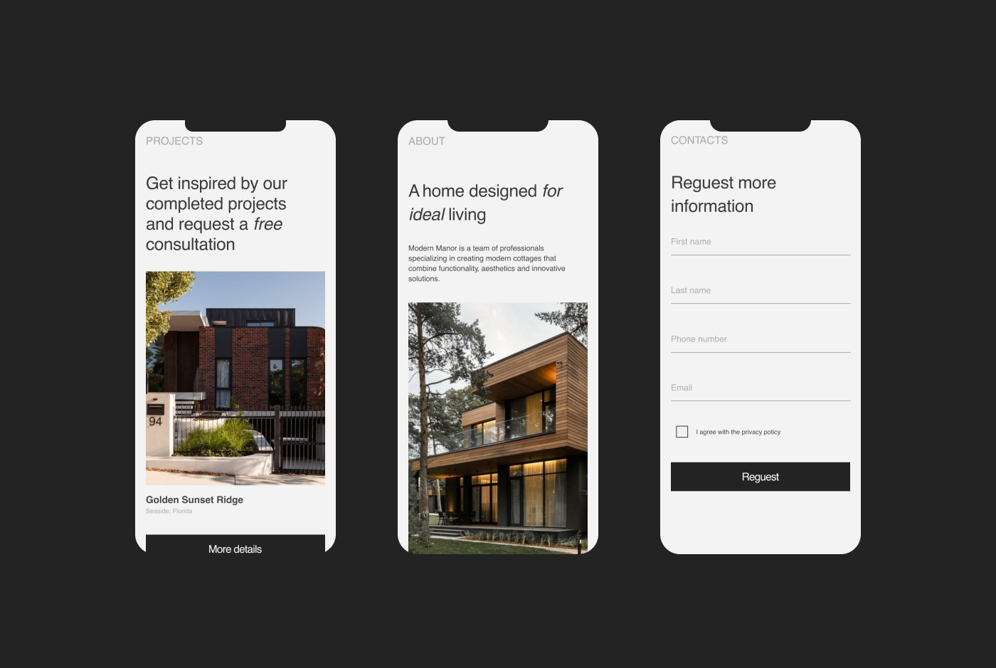 Corporate website for an architectural bureau — Изображение №4 — Интерфейсы на Dprofile