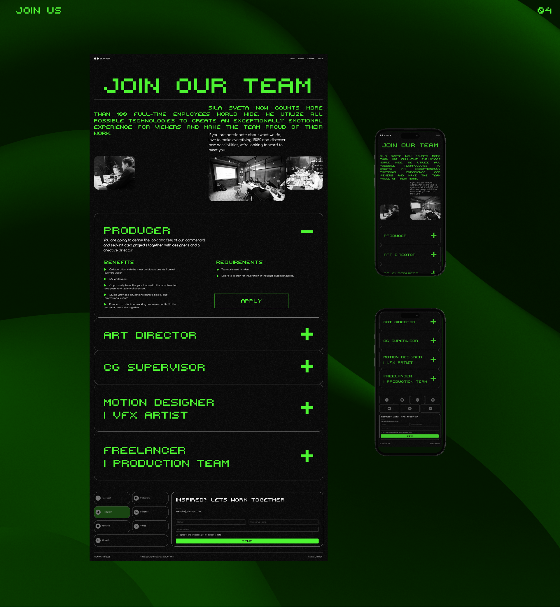 SILA SVETA / Corporate Website Redesign — Изображение №8 — Интерфейсы на Dprofile