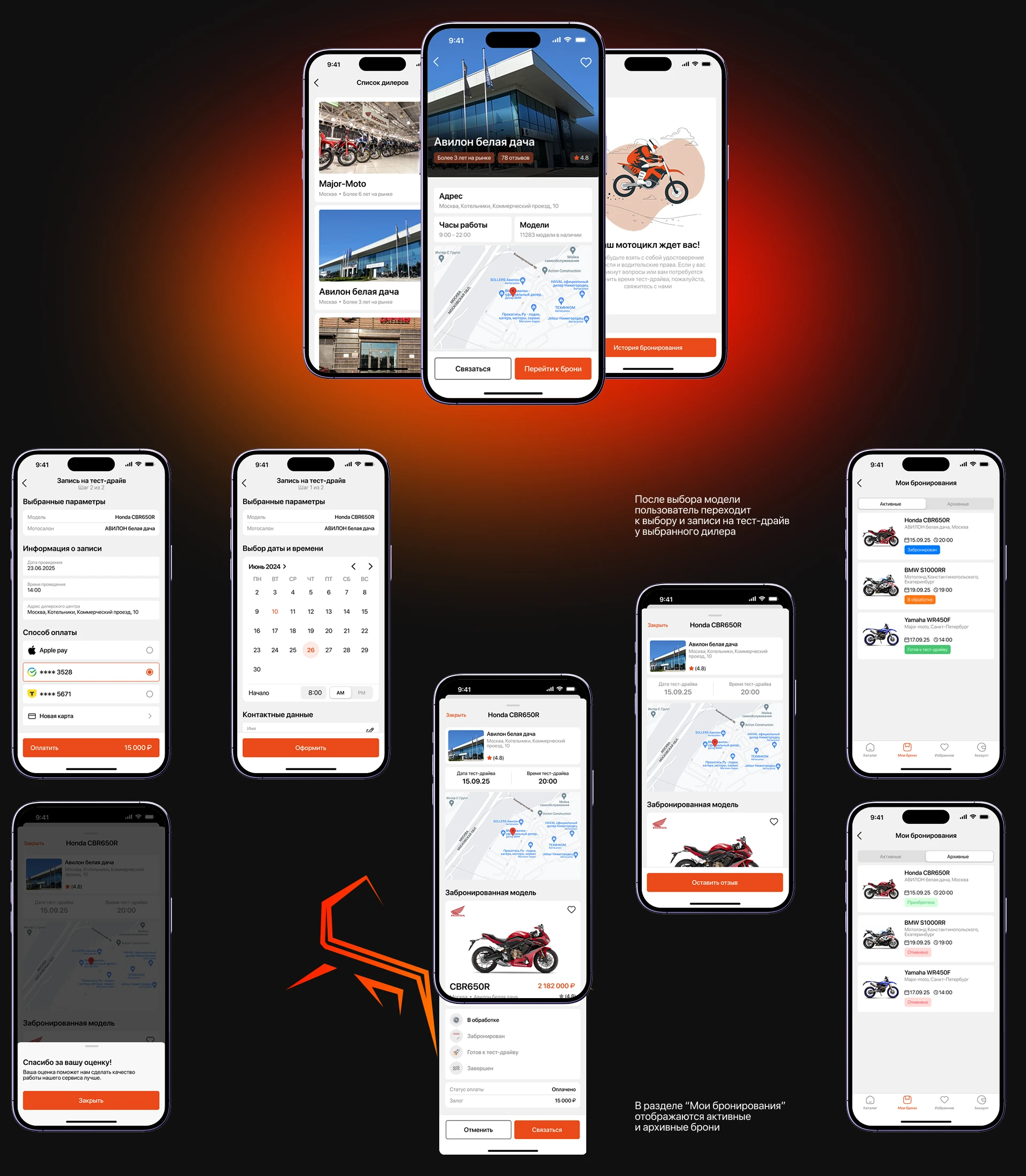RideRhapsody | Приложение по подбору мотоцикла — Изображение №15 — Интерфейсы на Dprofile