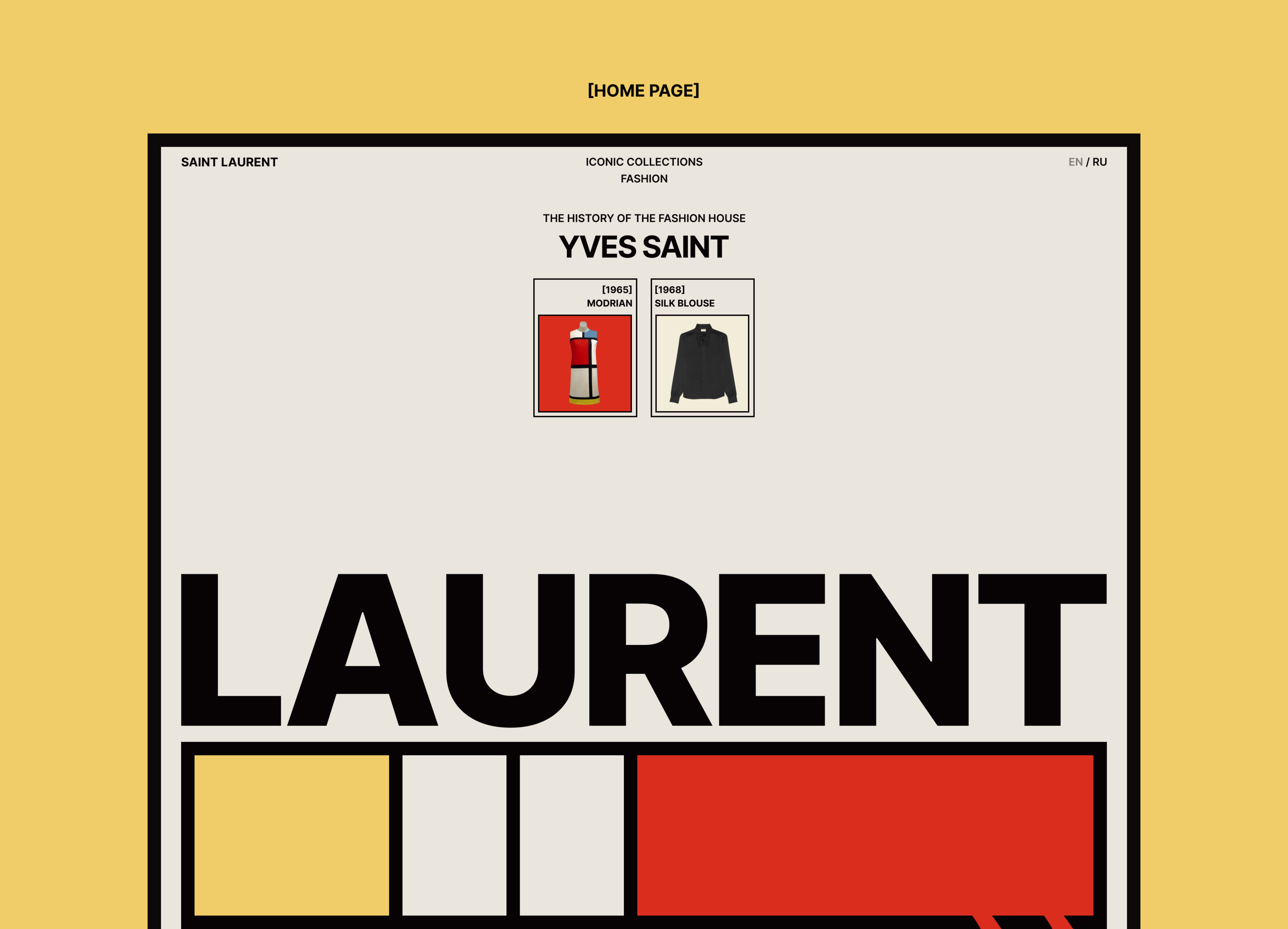 Yves Saint Laurent | UX/UI Design — Изображение №6 — Интерфейсы, Графика на Dprofile