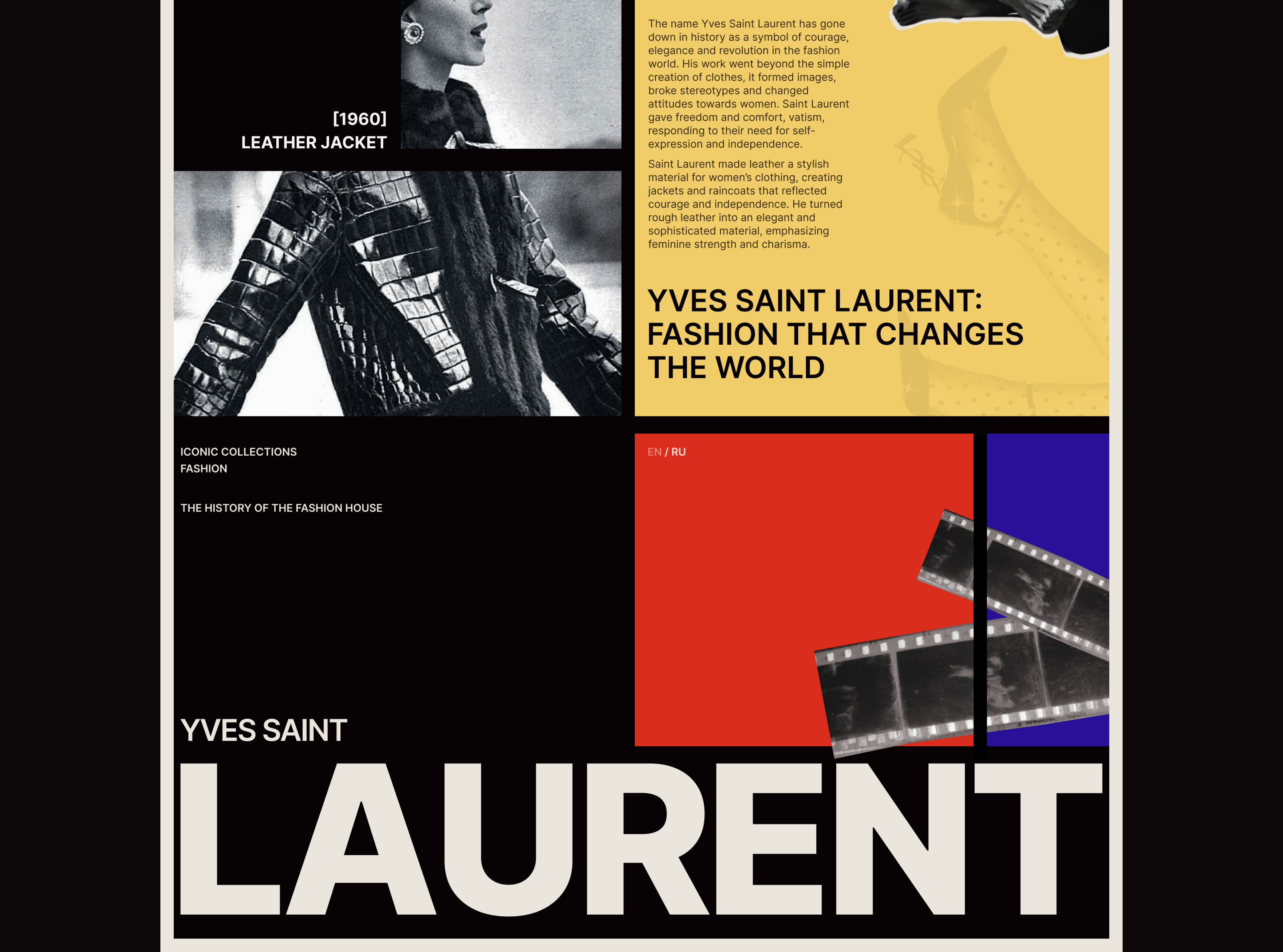 Yves Saint Laurent | UX/UI Design — Изображение №14 — Интерфейсы, Графика на Dprofile
