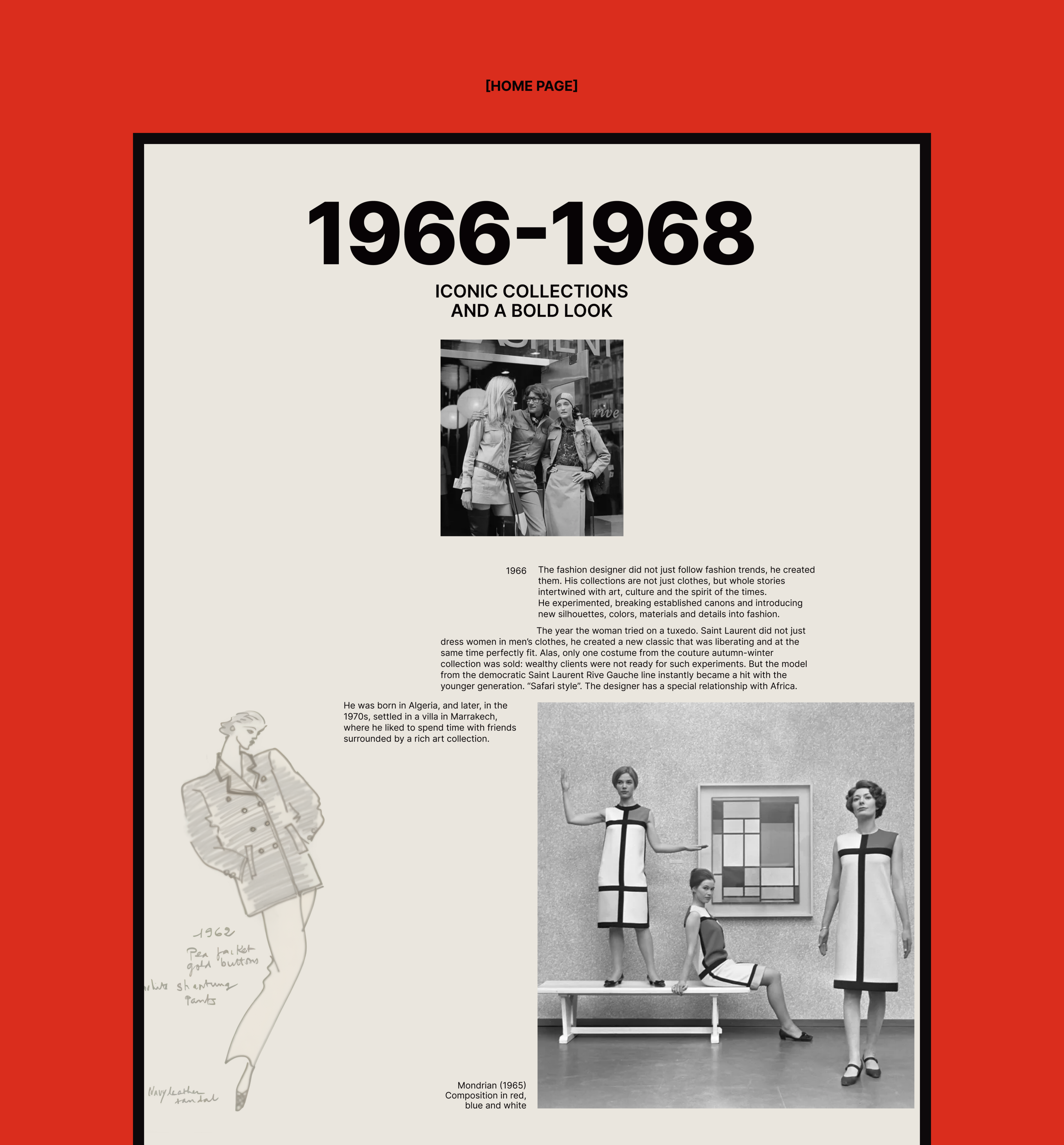 Yves Saint Laurent | UX/UI Design — Изображение №11 — Интерфейсы, Графика на Dprofile