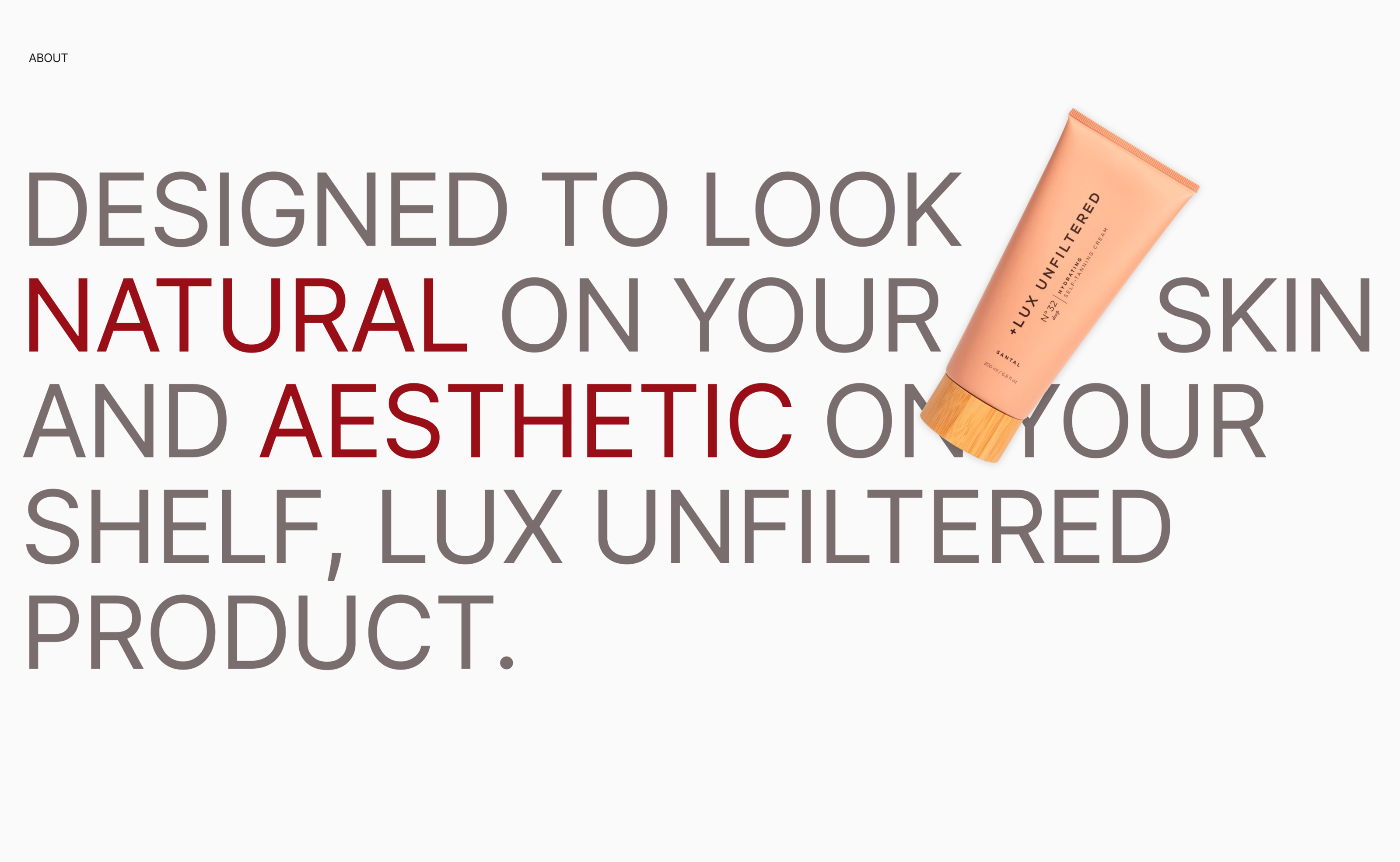 LUX UNFILTERED | Online cosmetics store — Изображение №2 — Интерфейсы, Графика на Dprofile