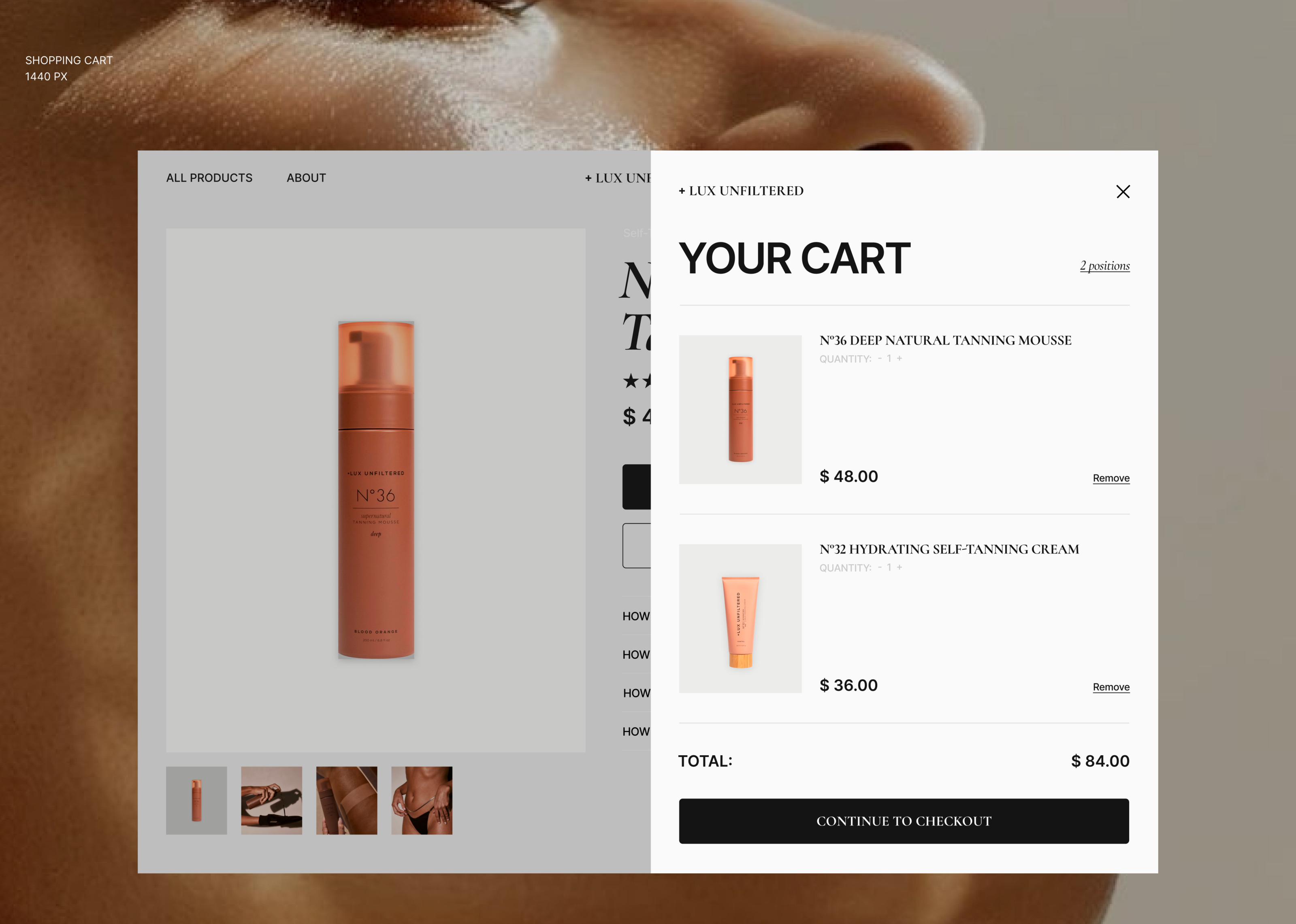 LUX UNFILTERED | Online cosmetics store — Изображение №12 — Интерфейсы, Графика на Dprofile