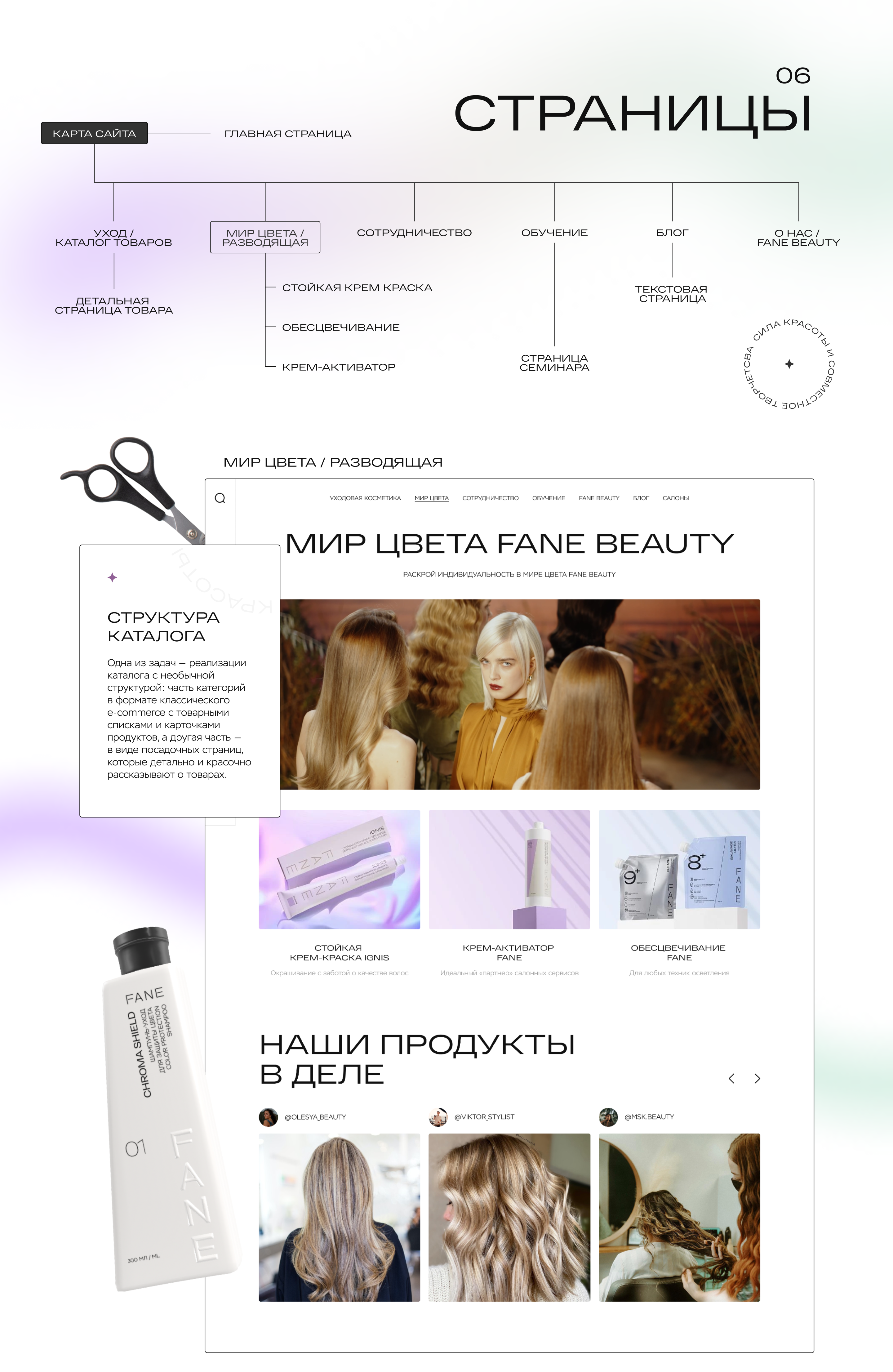Сайт для Fane Beauty — Изображение №4 — Интерфейсы, 3D на Dprofile