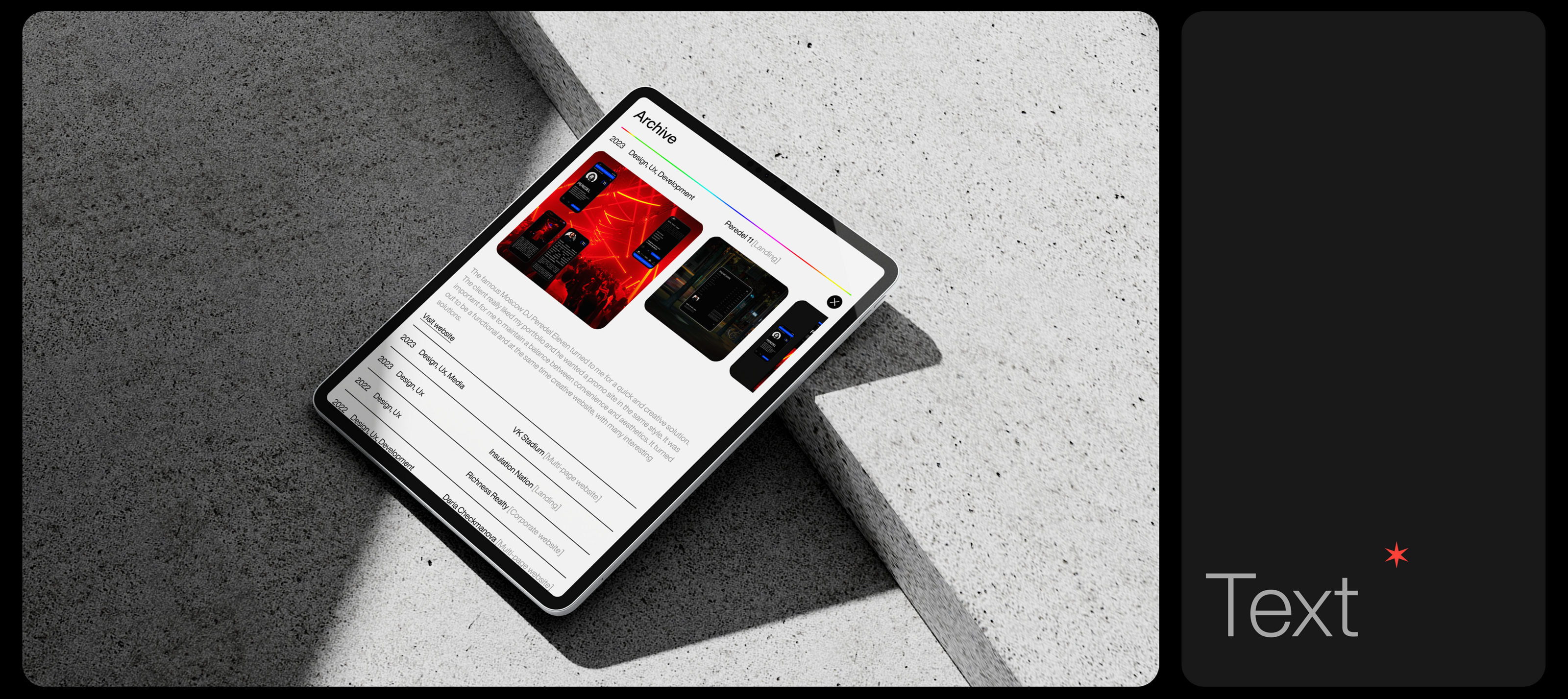 PORTFOLIO | Landing — Изображение №6 — Интерфейсы, 3D на Dprofile
