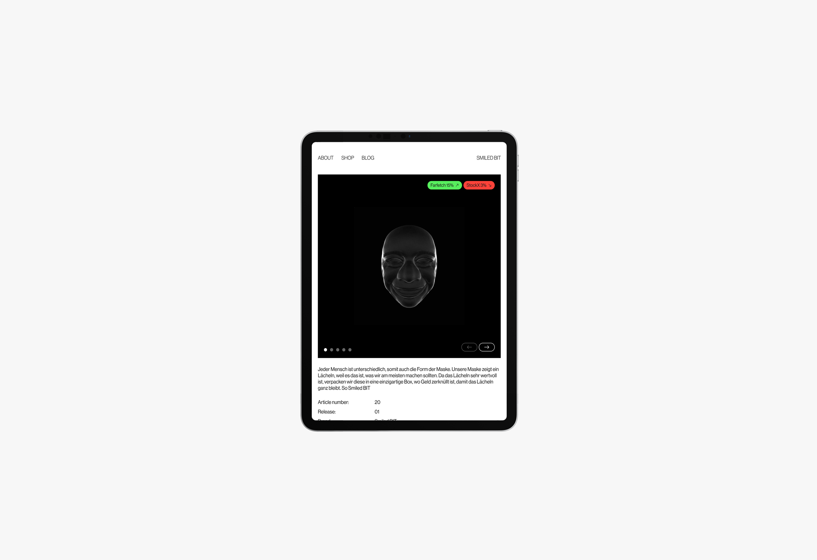 SMILED BIT | E-Commerce — Изображение №6 — Интерфейсы, 3D на Dprofile