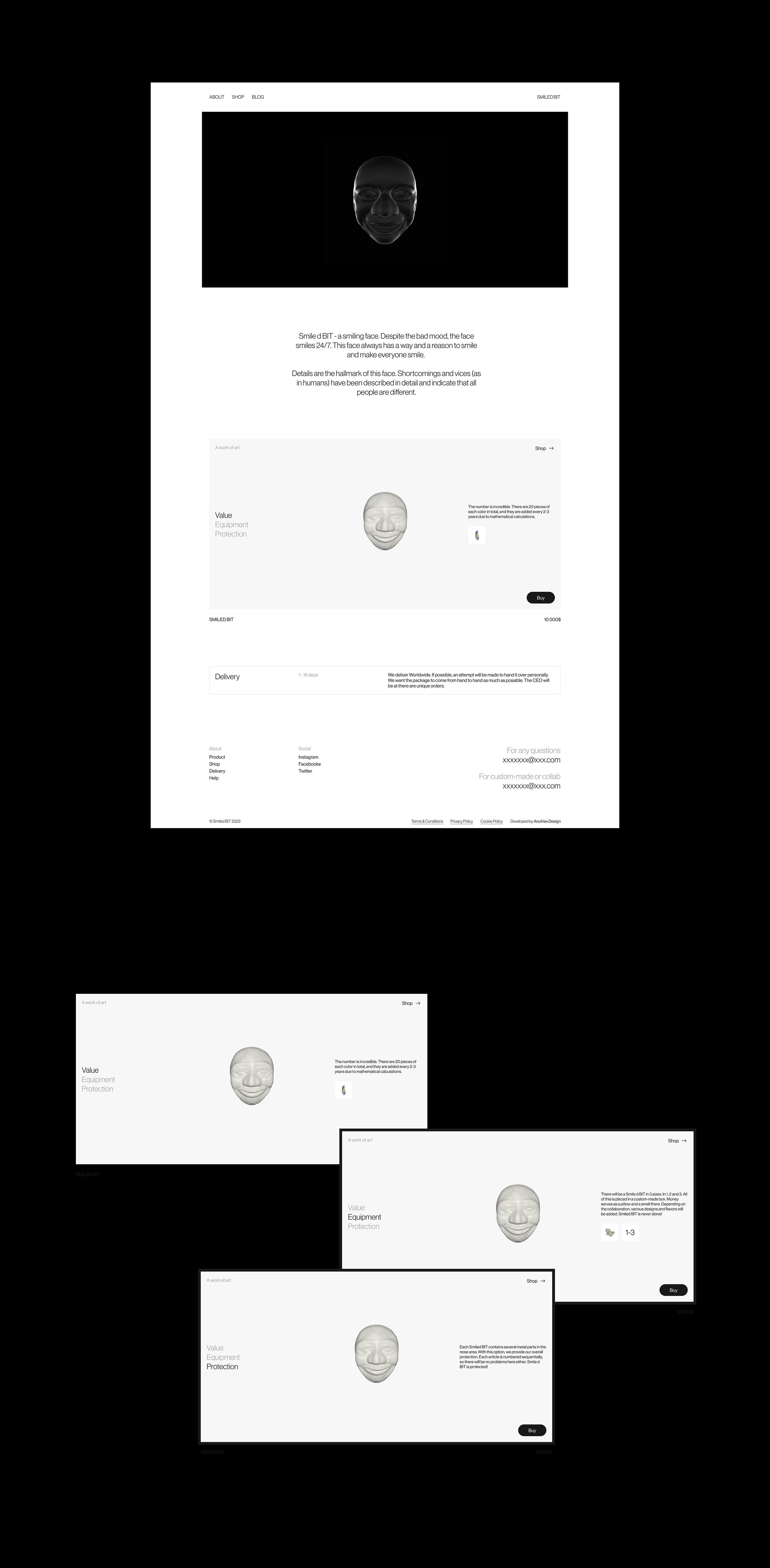 SMILED BIT | E-Commerce — Изображение №5 — Интерфейсы, 3D на Dprofile