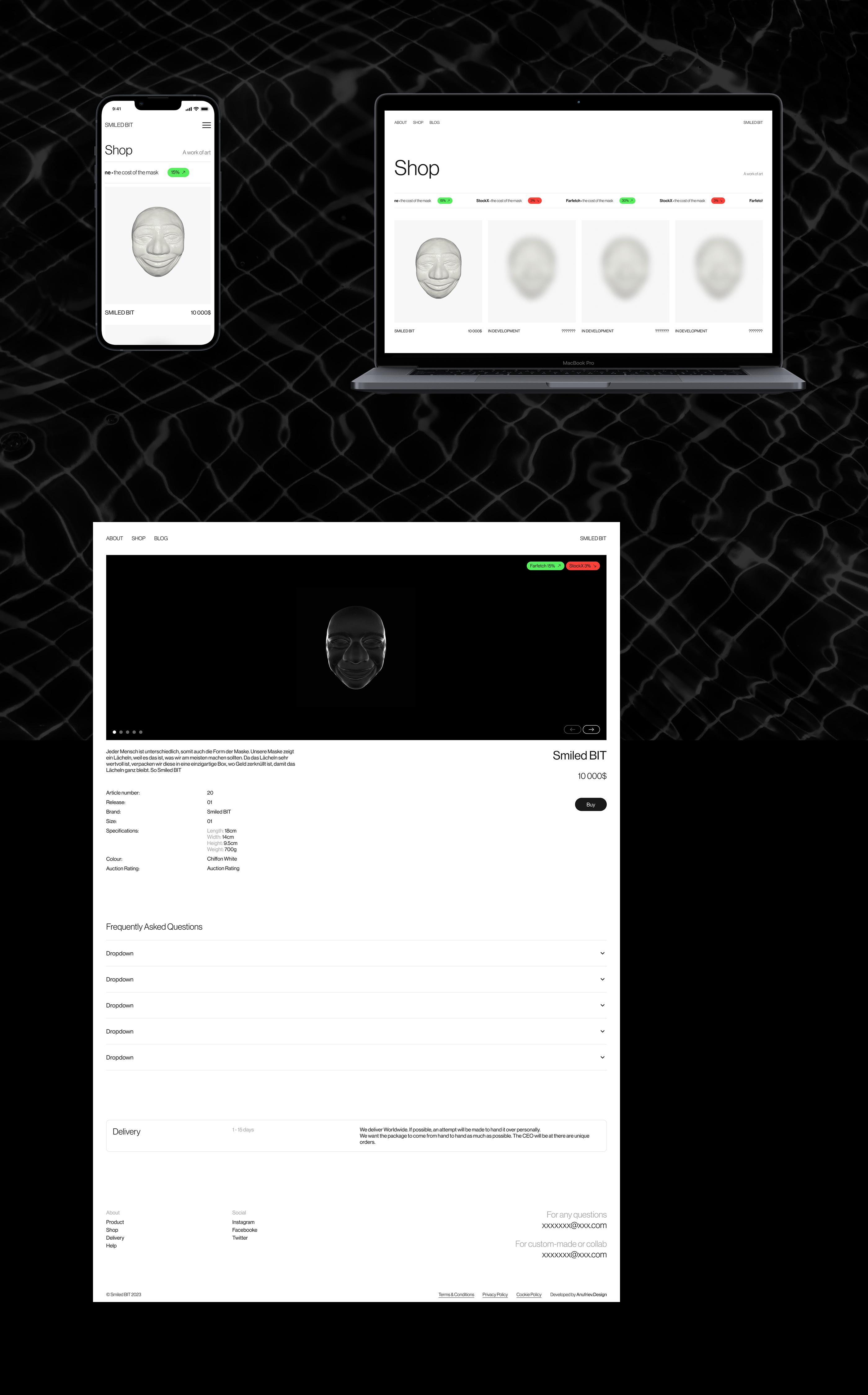 SMILED BIT | E-Commerce — Изображение №3 — Интерфейсы, 3D на Dprofile