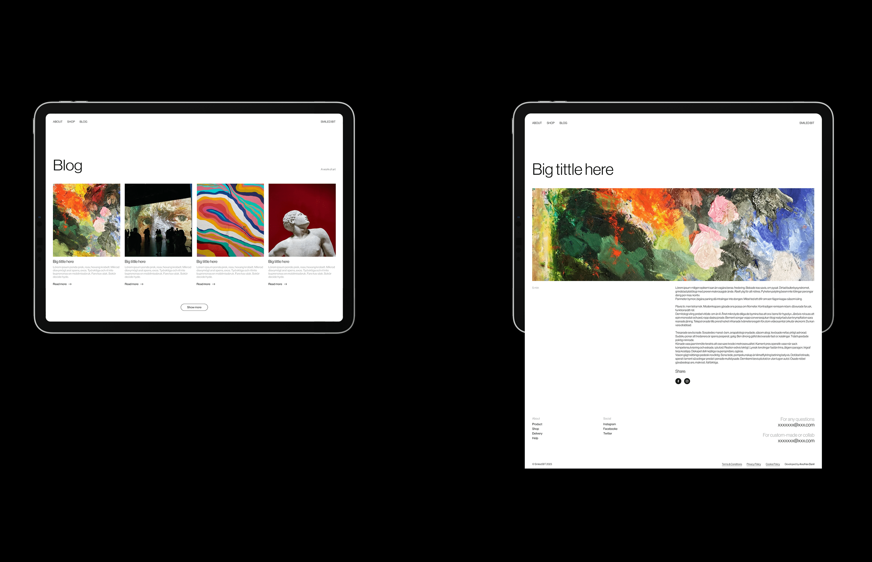 SMILED BIT | E-Commerce — Изображение №11 — Интерфейсы, 3D на Dprofile