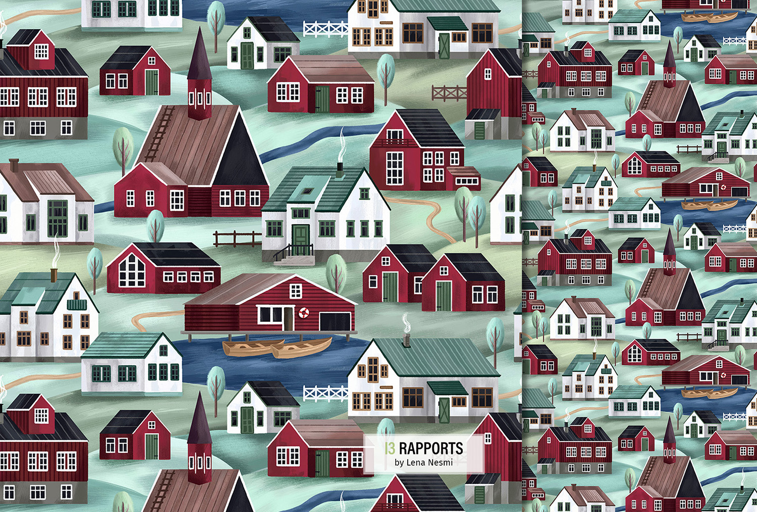 Hygge I Паттерны — Изображение №2 — Иллюстрация, Графика на Dprofile