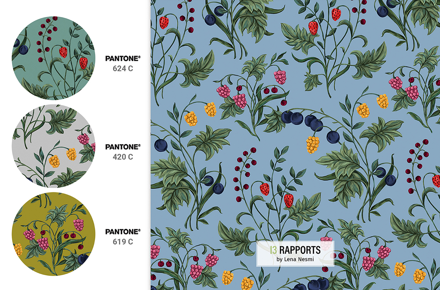 Forest Treasures | Лесные паттерны для ткани — Изображение №8 — Иллюстрация, Графика на Dprofile