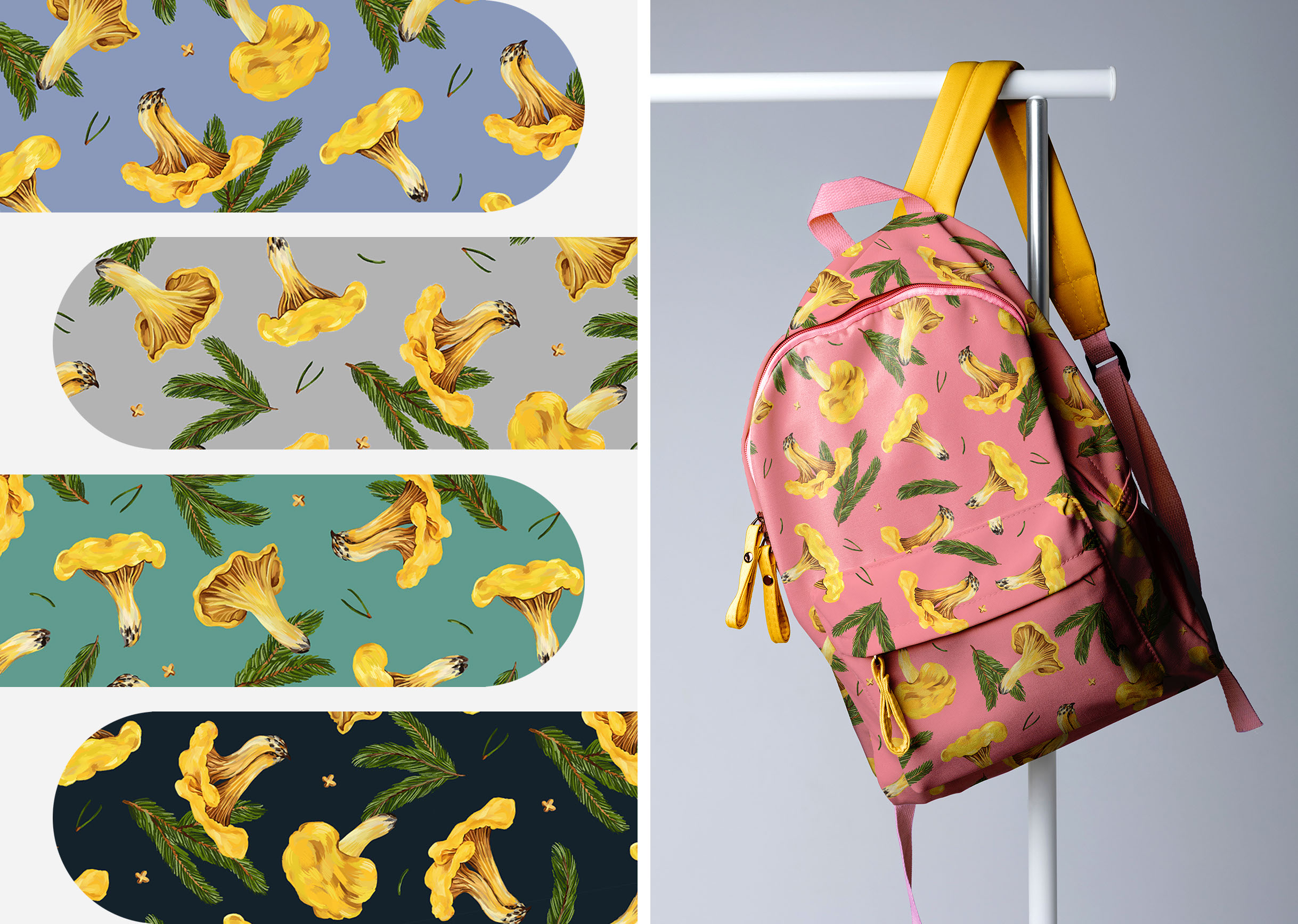 Forest Treasures | Лесные паттерны для ткани — Изображение №7 — Иллюстрация, Графика на Dprofile