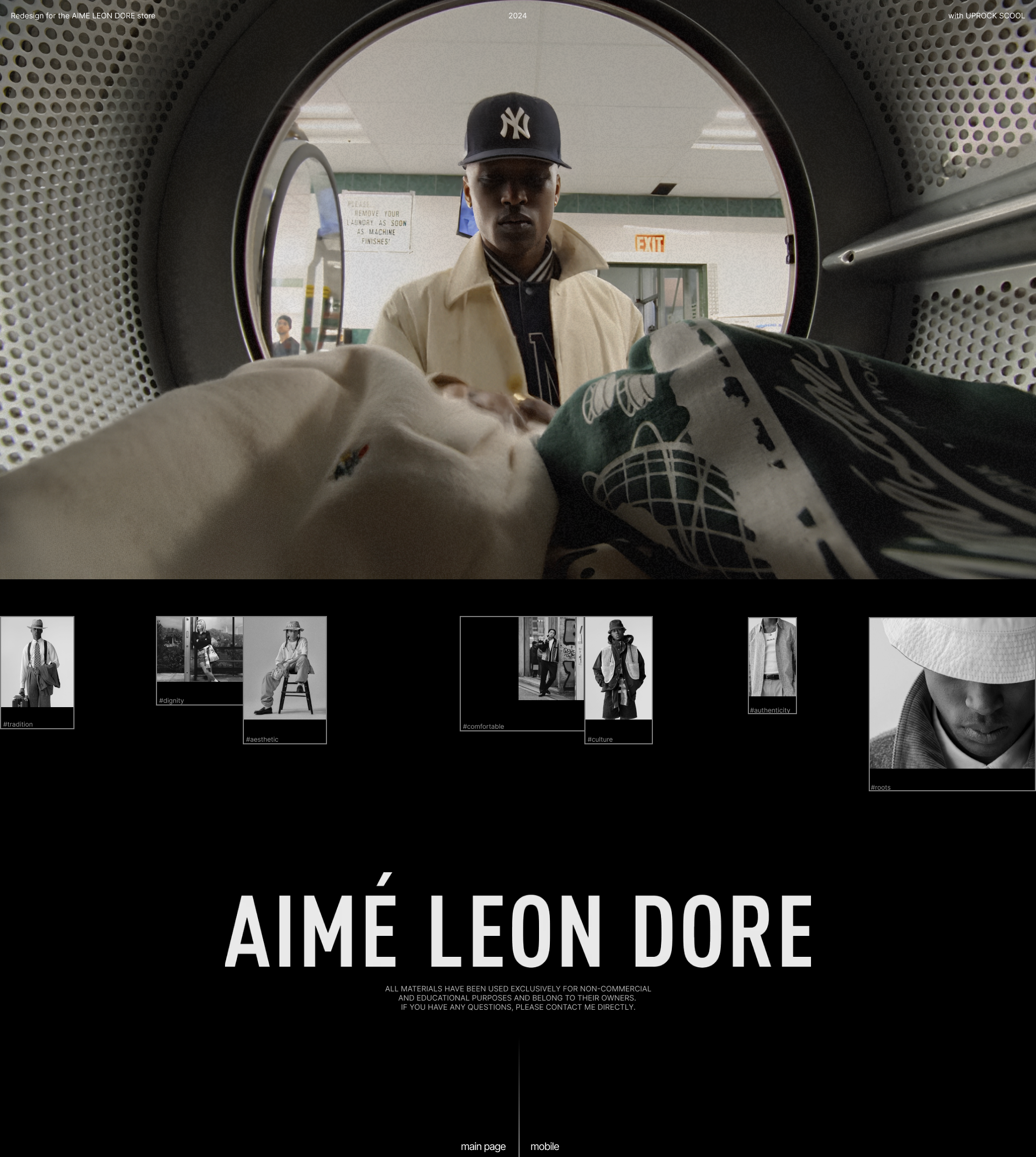 Aimé Leon Dore | E-commerce redesign online store — Изображение №1 — Интерфейсы на Dprofile