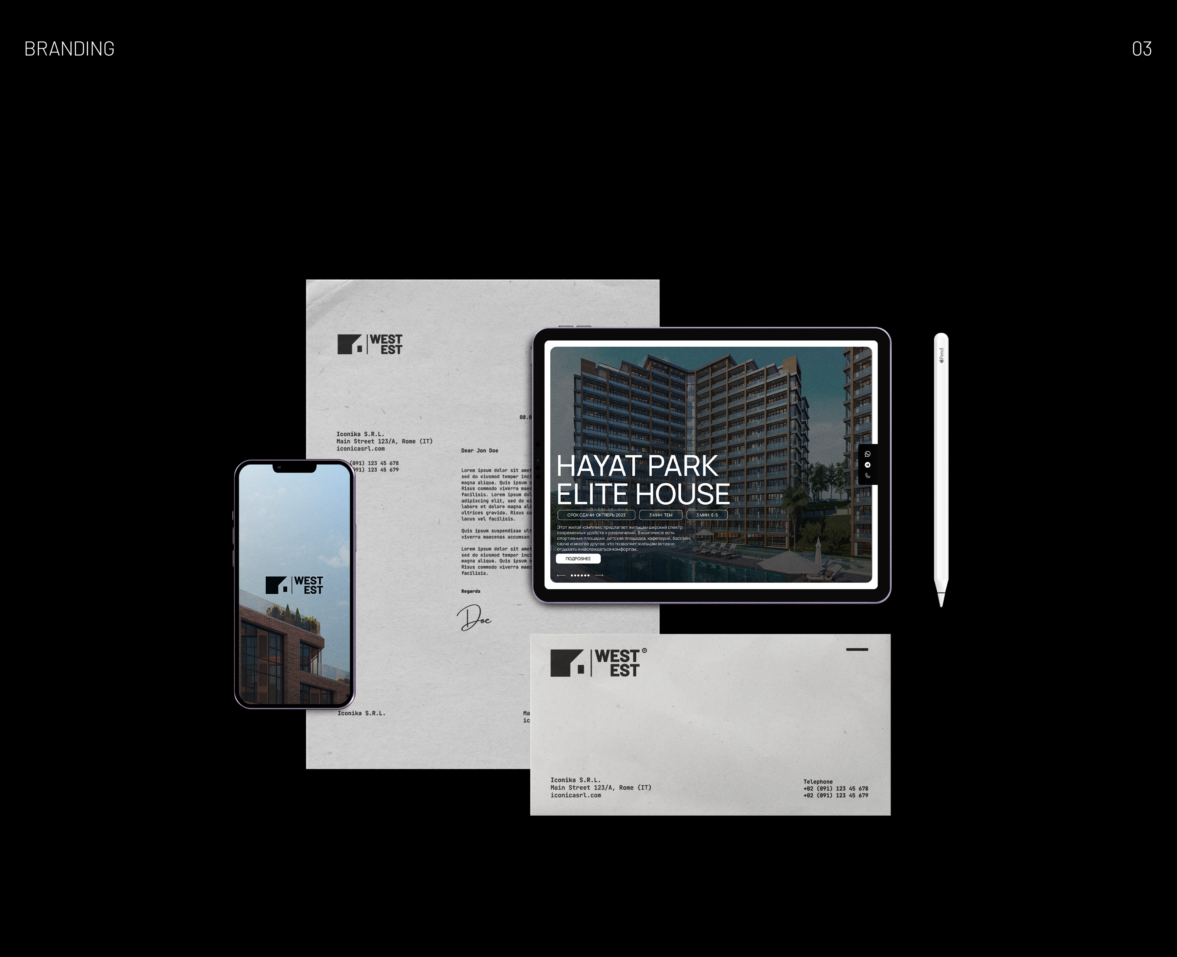 WestEst Real Estate Agency | Branding & Web-site — Изображение №3 — Интерфейсы, Брендинг на Dprofile