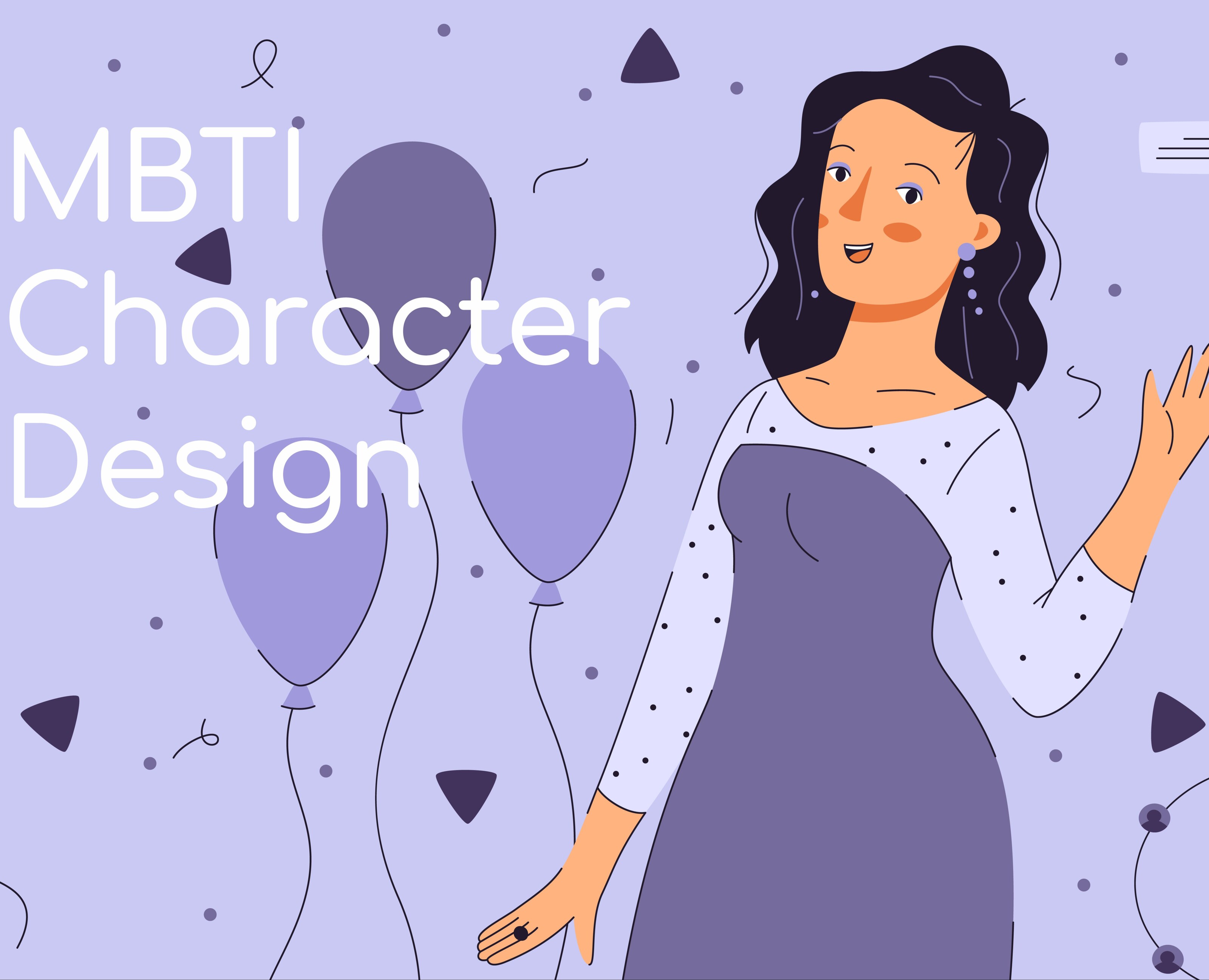 MBTI consept, collection of different character — Иллюстрация на Dprofile