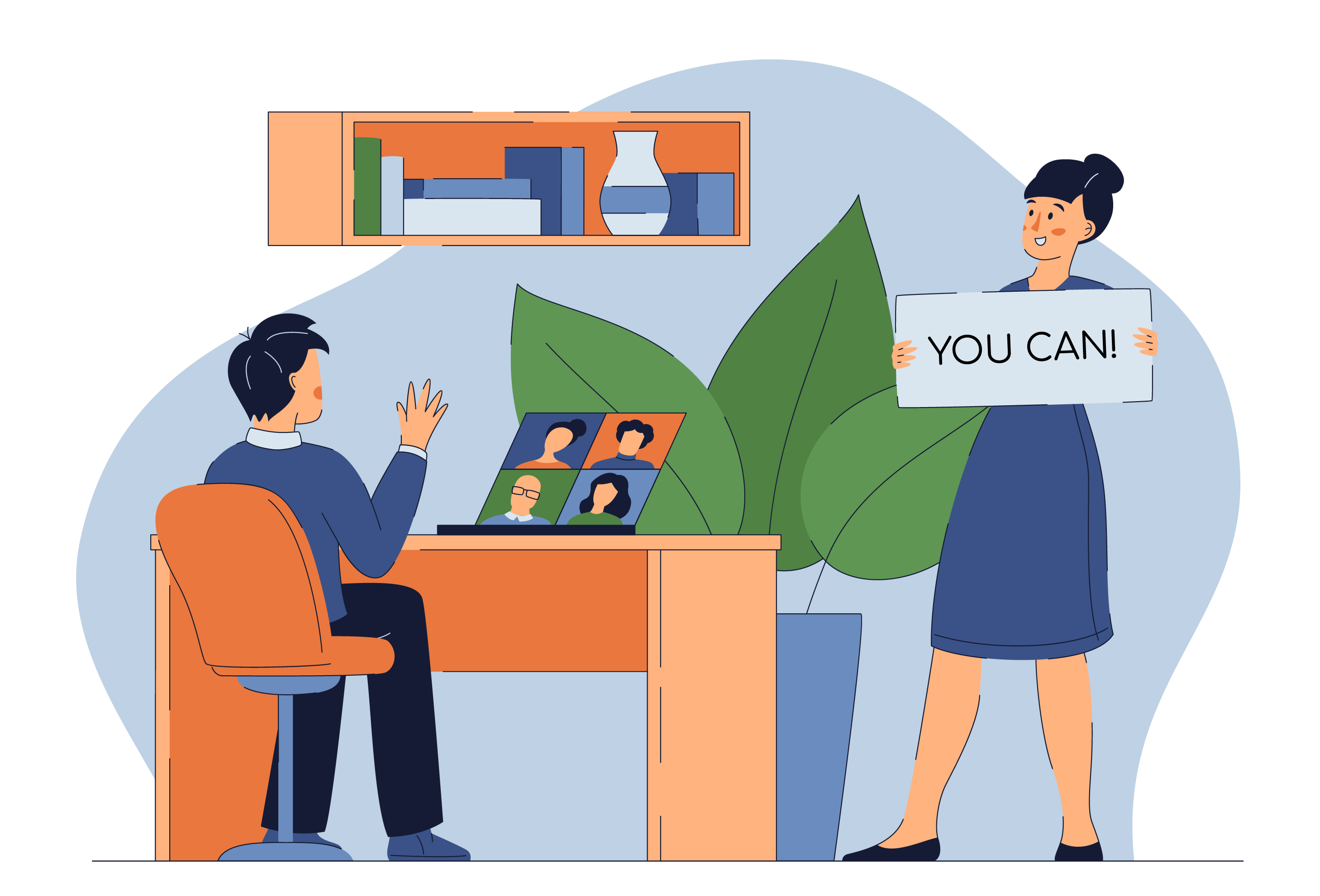 Concept project for a recruitment agency, illustration — Изображение №6 — Иллюстрация на Dprofile