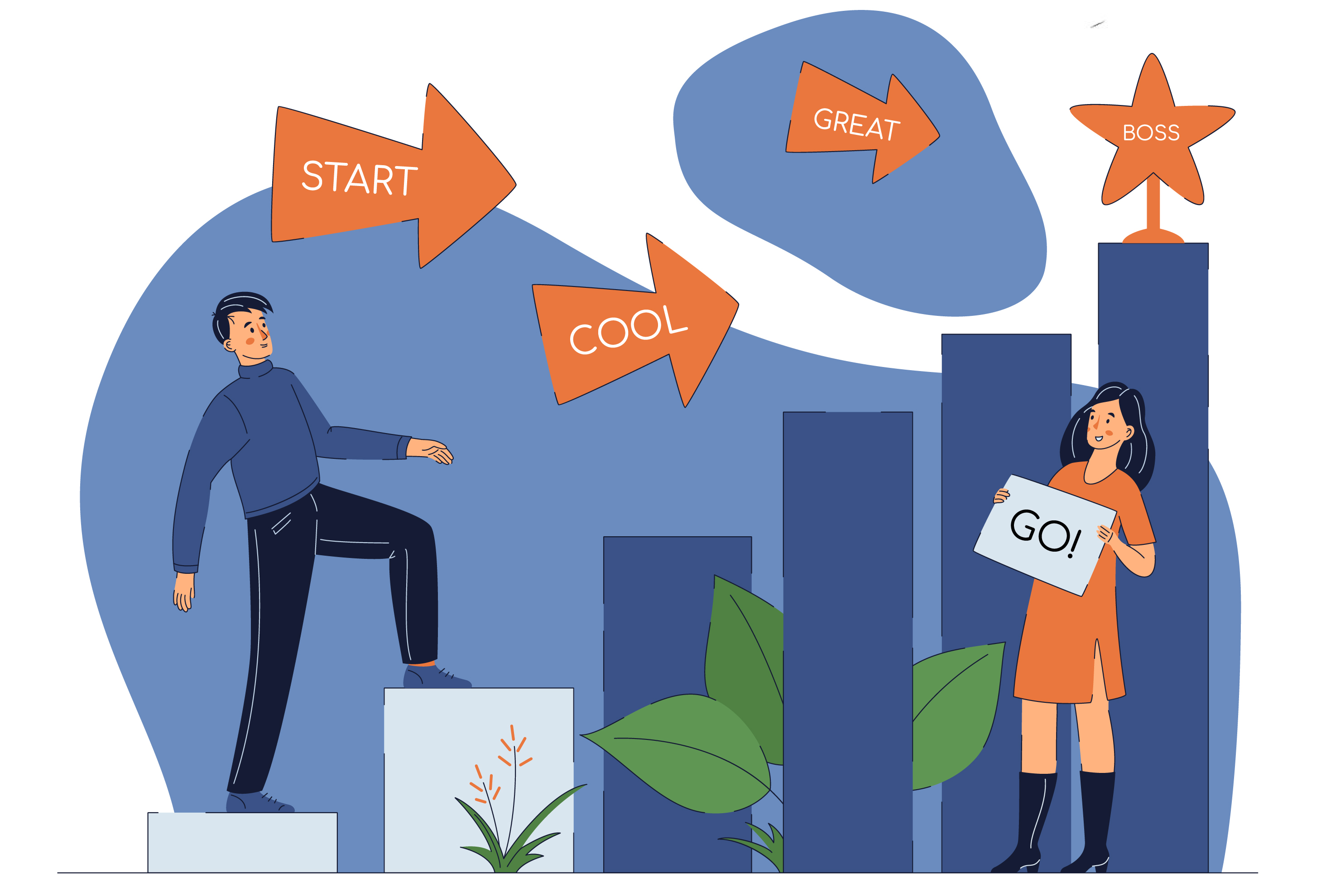 Concept project for a recruitment agency, illustration — Изображение №8 — Иллюстрация на Dprofile