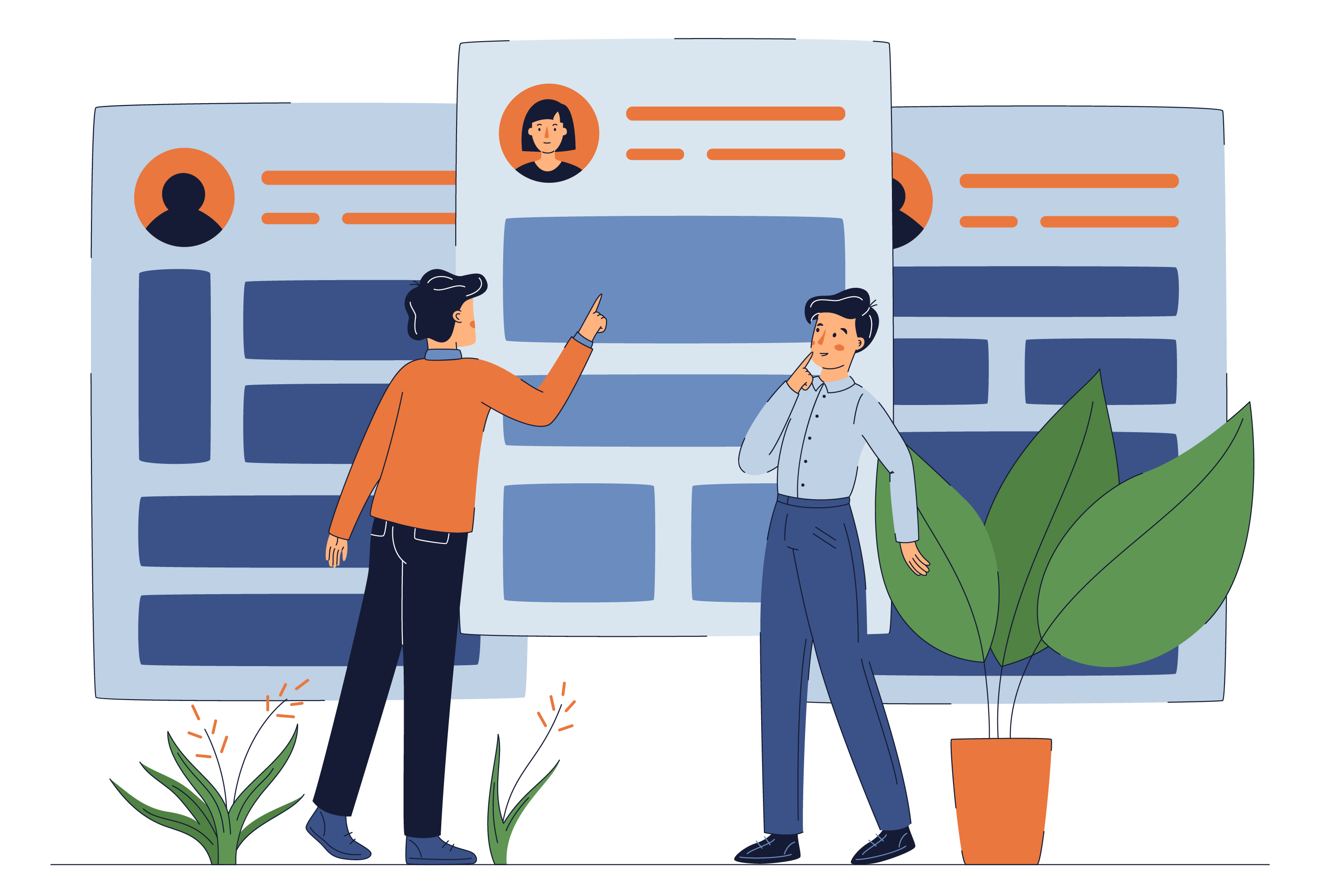 Concept project for a recruitment agency, illustration — Изображение №16 — Иллюстрация на Dprofile