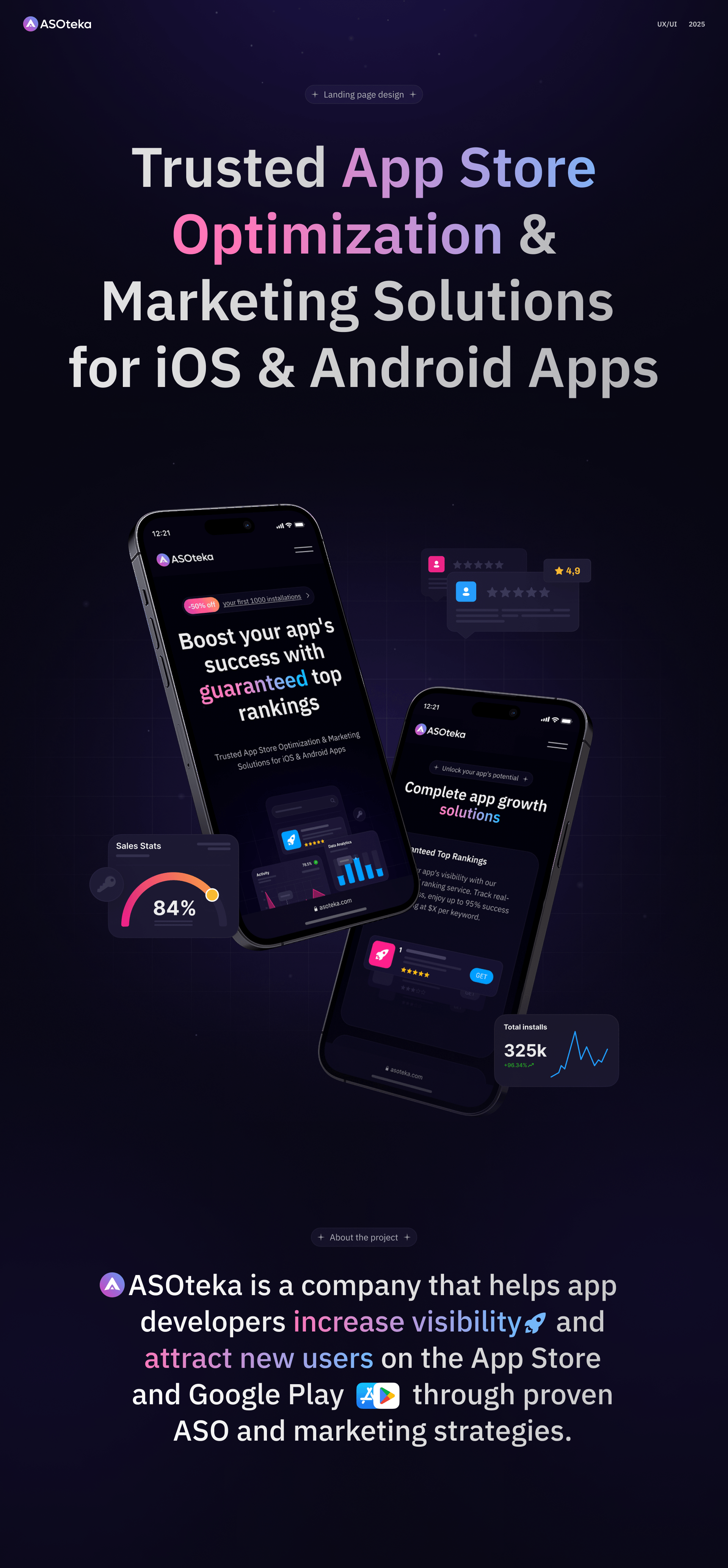 ASO & Marketing Solutions — Изображение №1 — Интерфейсы на Dprofile