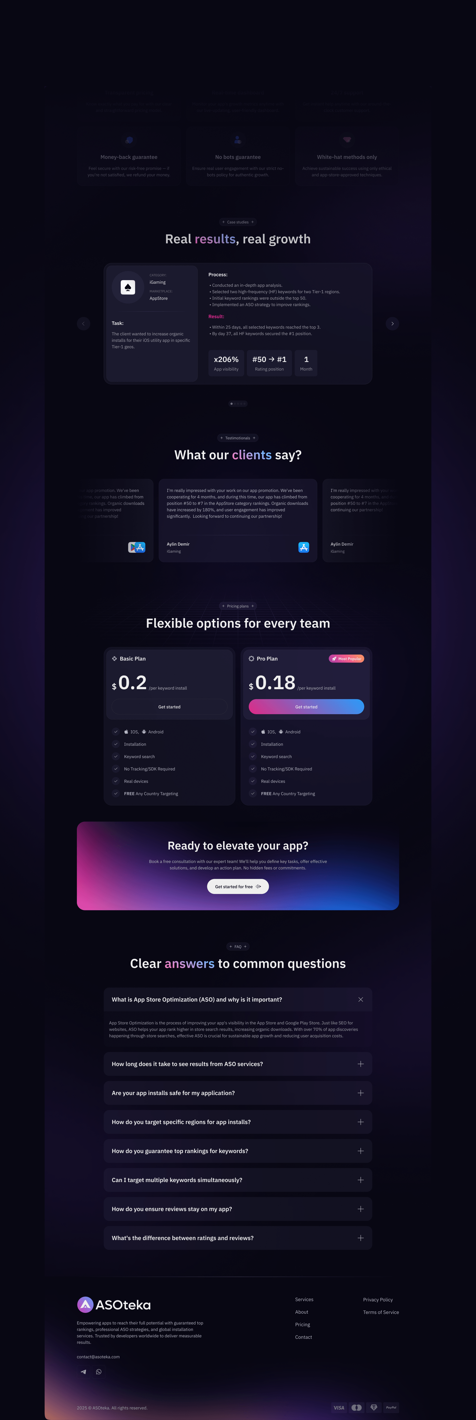 ASO & Marketing Solutions — Изображение №7 — Интерфейсы на Dprofile