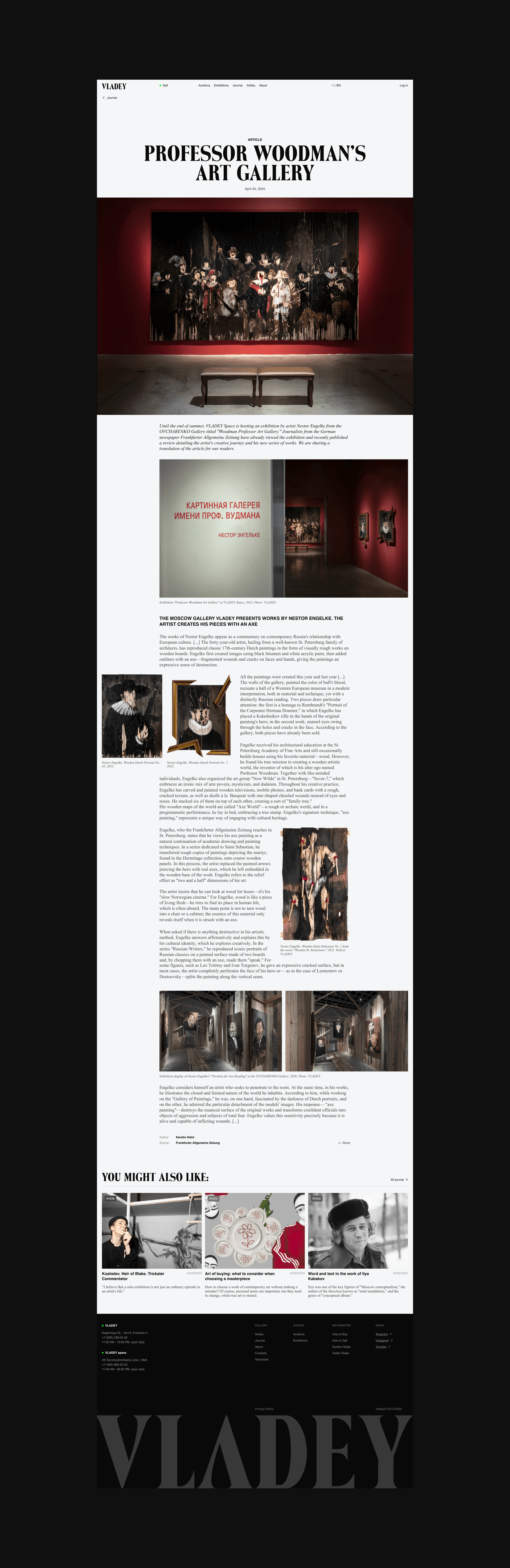 Art Gallery Website — Изображение №21 — Интерфейсы на Dprofile
