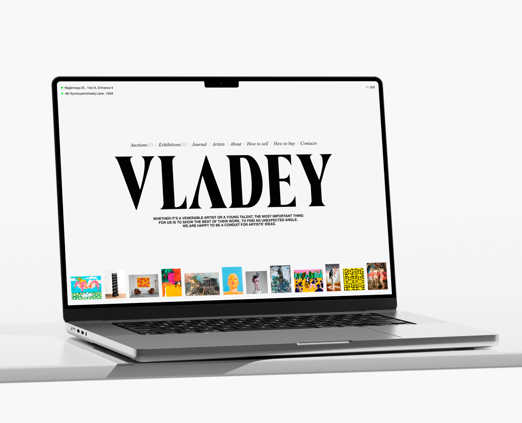 Art Gallery Website на Dprofile