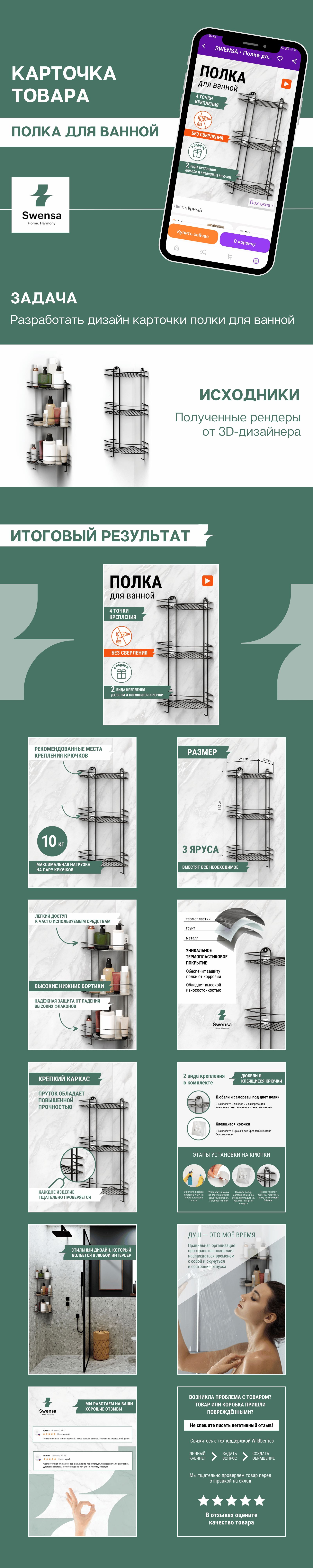 Дизайн карточек товара. Товары для дома, полка, органайзер — Изображение №1 — Графика, Маркетинг на Dprofile