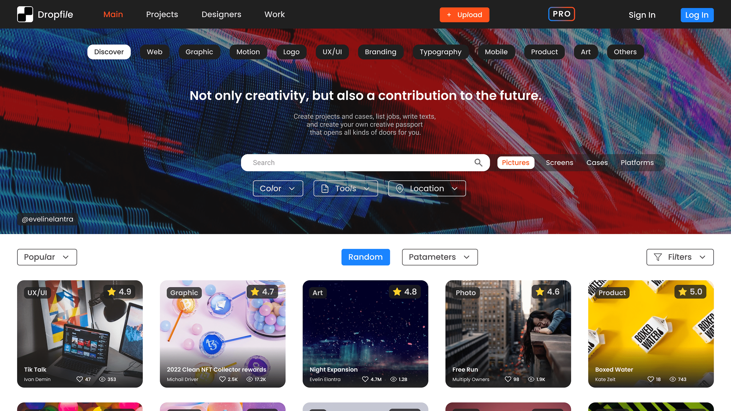 Dropfile — Изображение №8 — Интерфейсы, Брендинг на Dprofile